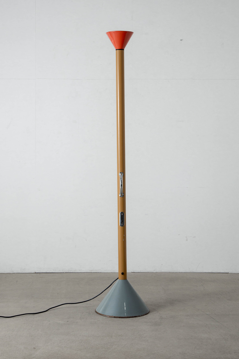 ‘Callimaco’ Floor Lamp by Ettore Sottsass for Artemide in Steel