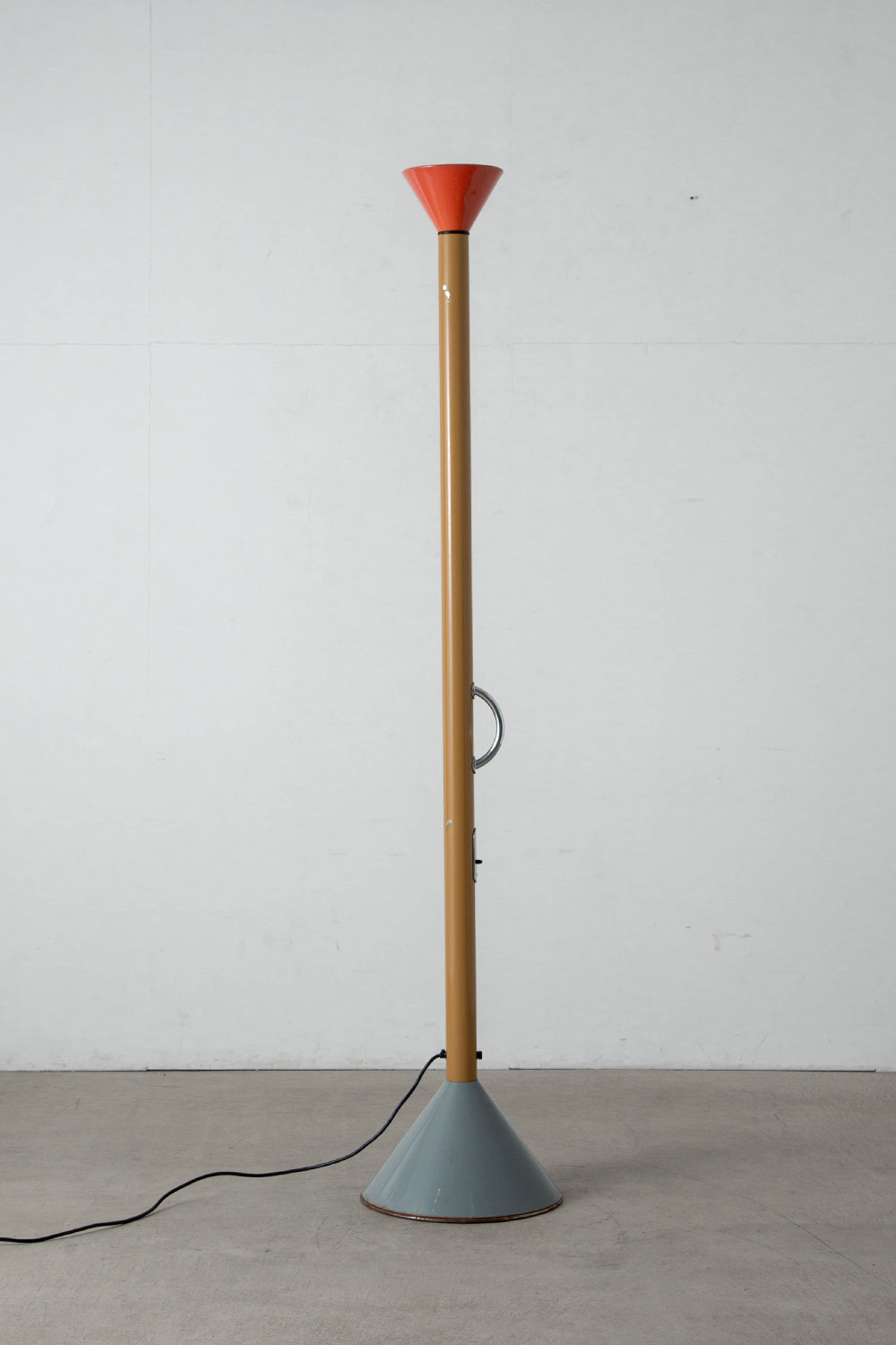 ‘Callimaco’ Floor Lamp by Ettore Sottsass for Artemide in Steel