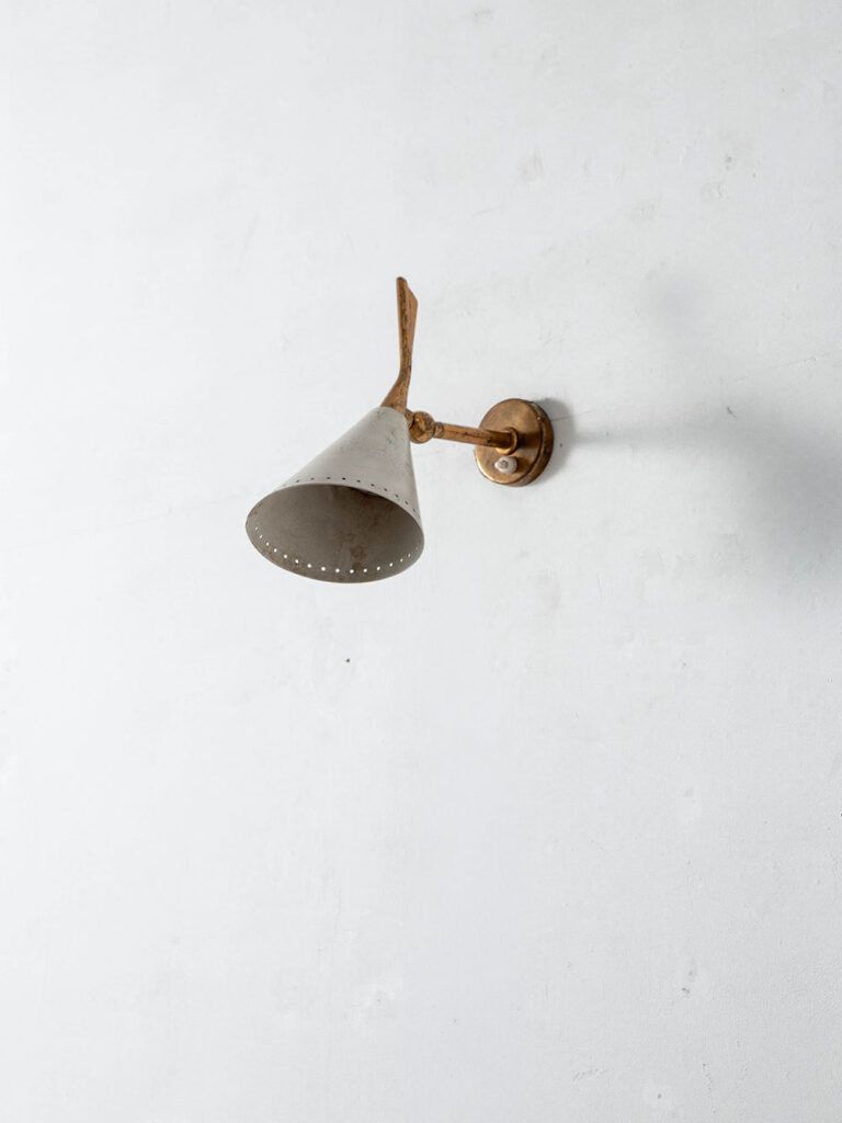 Wall Lamp by Oscar Torlasco for Lumen in Metal and Brass