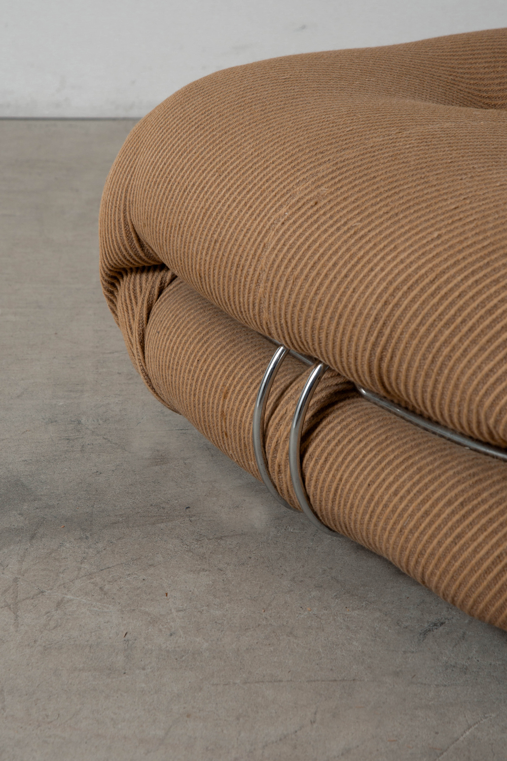 SORIANA Sofa by Afra and Tobia Scarpa for Cassina in Fabric and Chrome