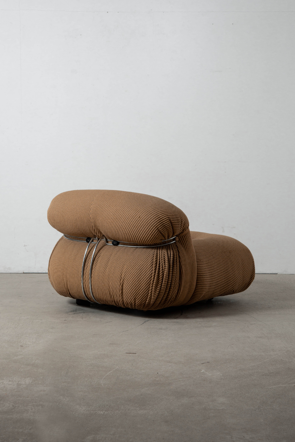 SORIANA Sofa by Afra and Tobia Scarpa for Cassina in Fabric and Chrome