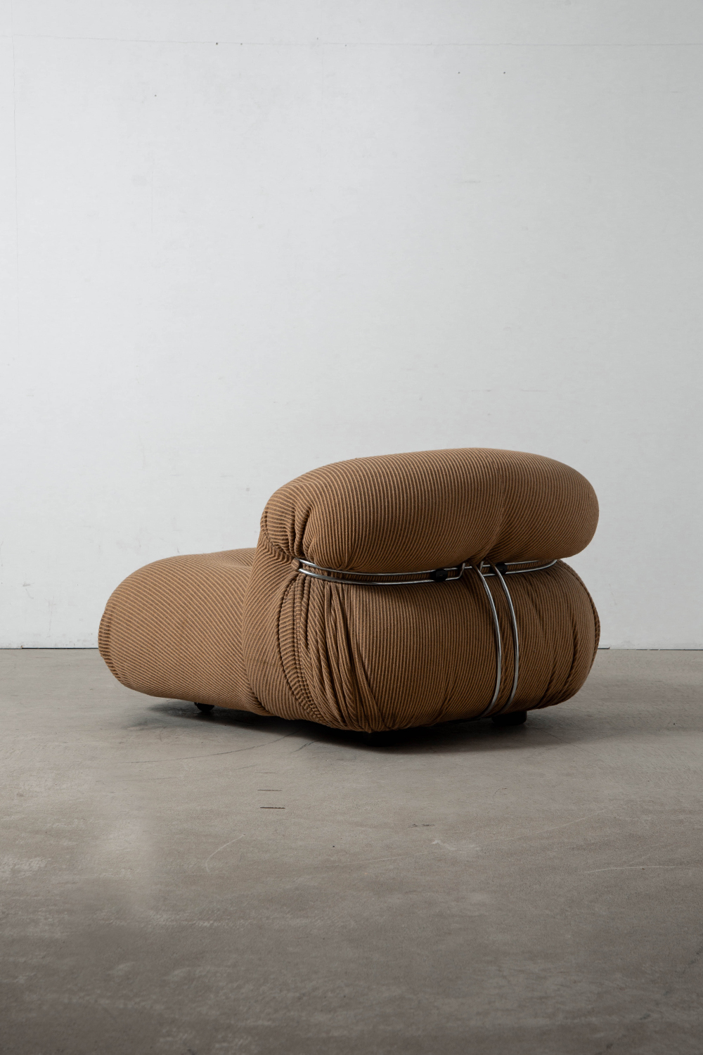 SORIANA Sofa by Afra and Tobia Scarpa for Cassina in Fabric and Chrome