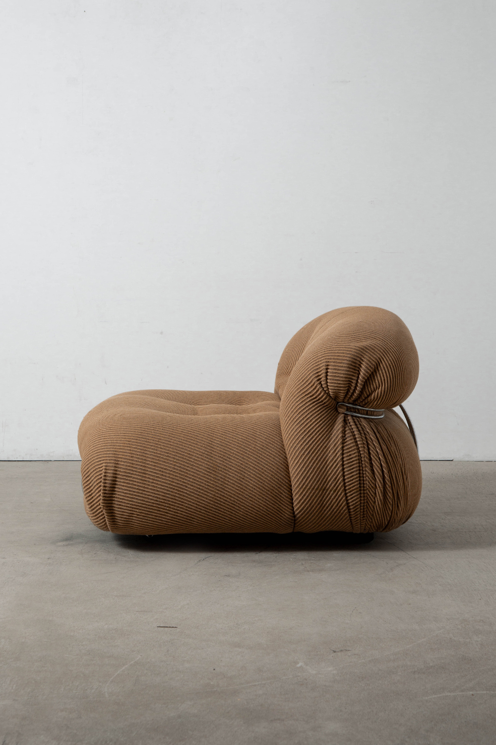 SORIANA Sofa by Afra and Tobia Scarpa for Cassina in Fabric and Chrome