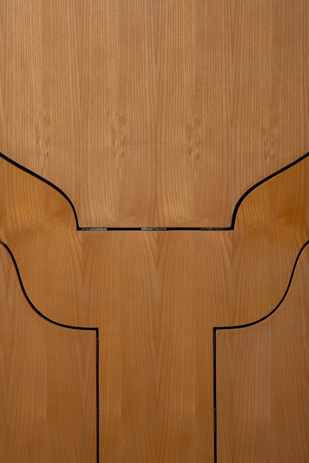 Bookcase with Flap Table by Anonima Design for Bonetto in Birch