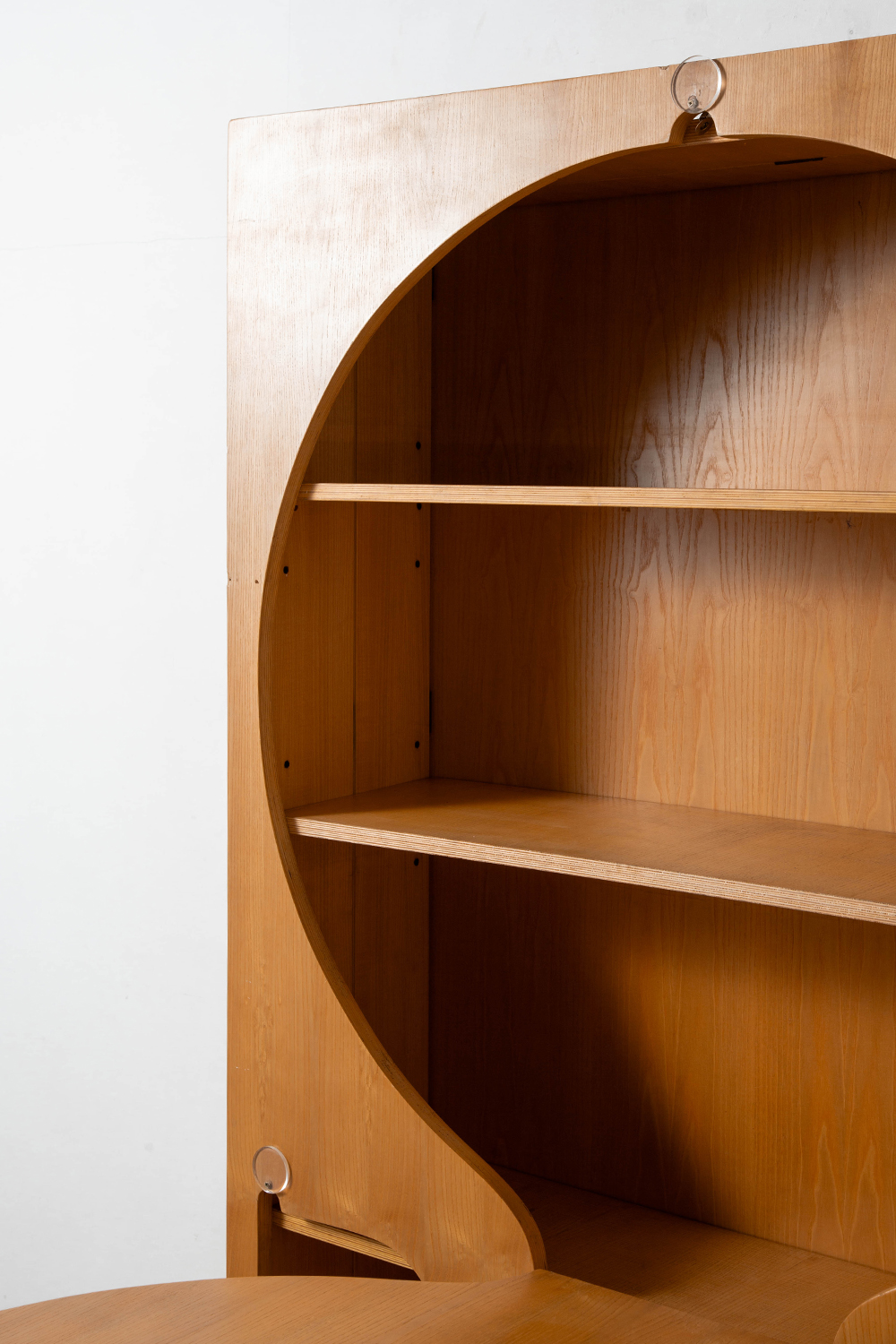 Bookcase with Flap Table by Anonima Design for Bonetto in Birch