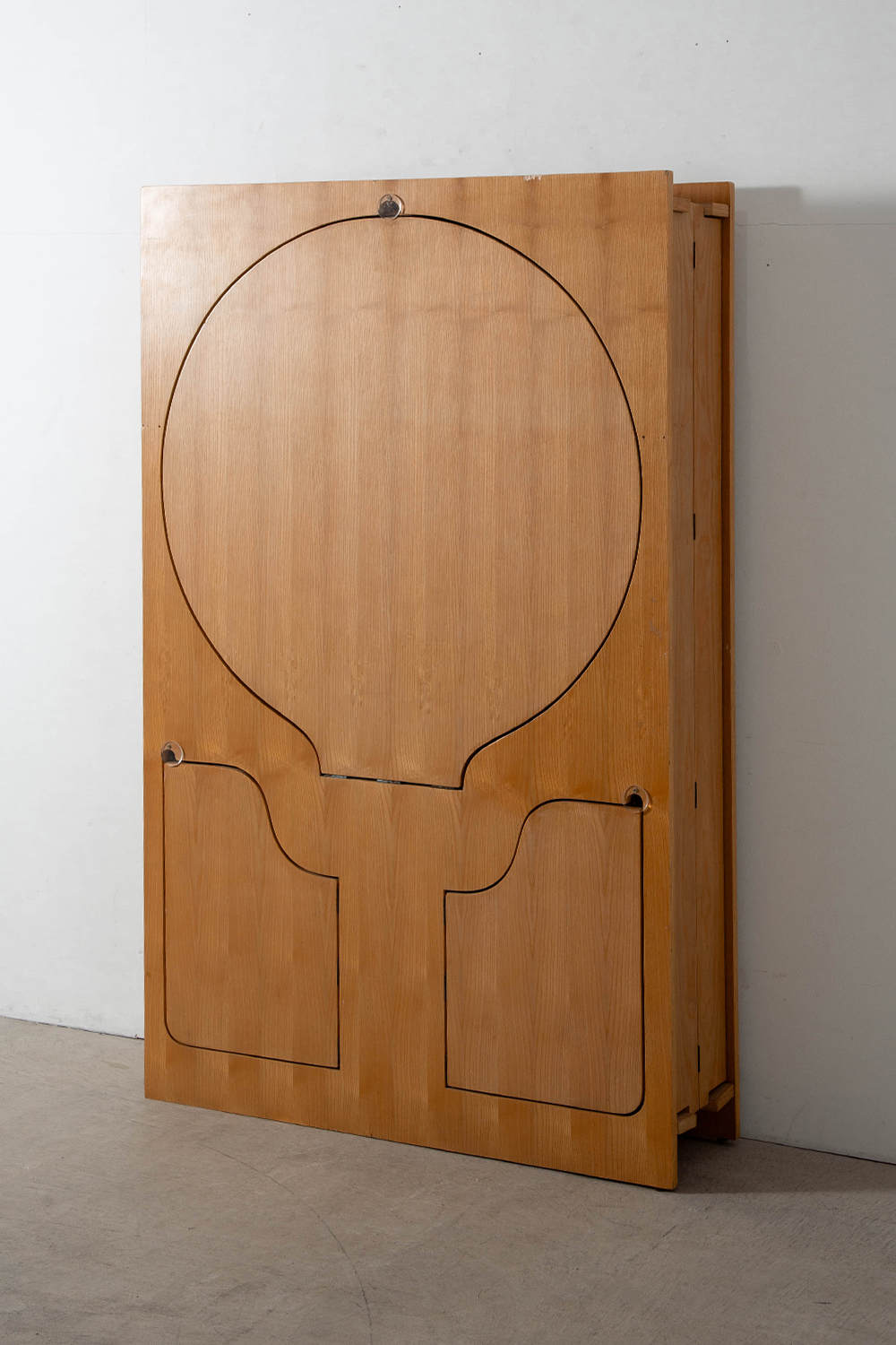 Bookcase with Flap Table by Anonima Design for Bonetto in Birch