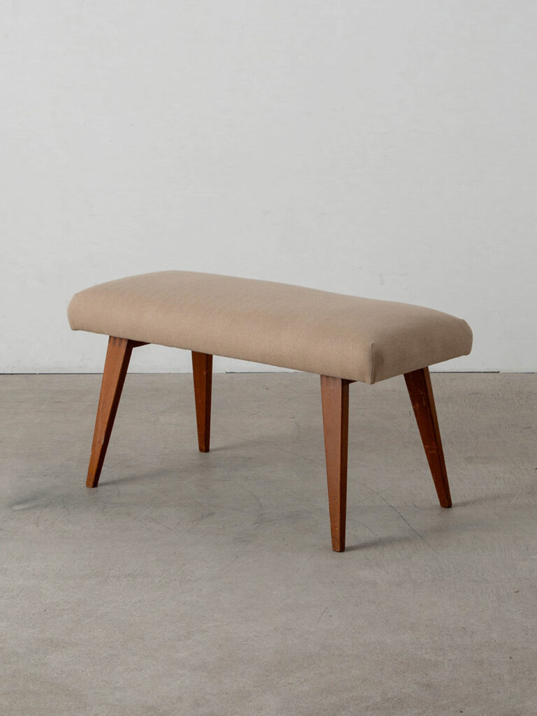 Bench by André Sornay in Fabric and Wood