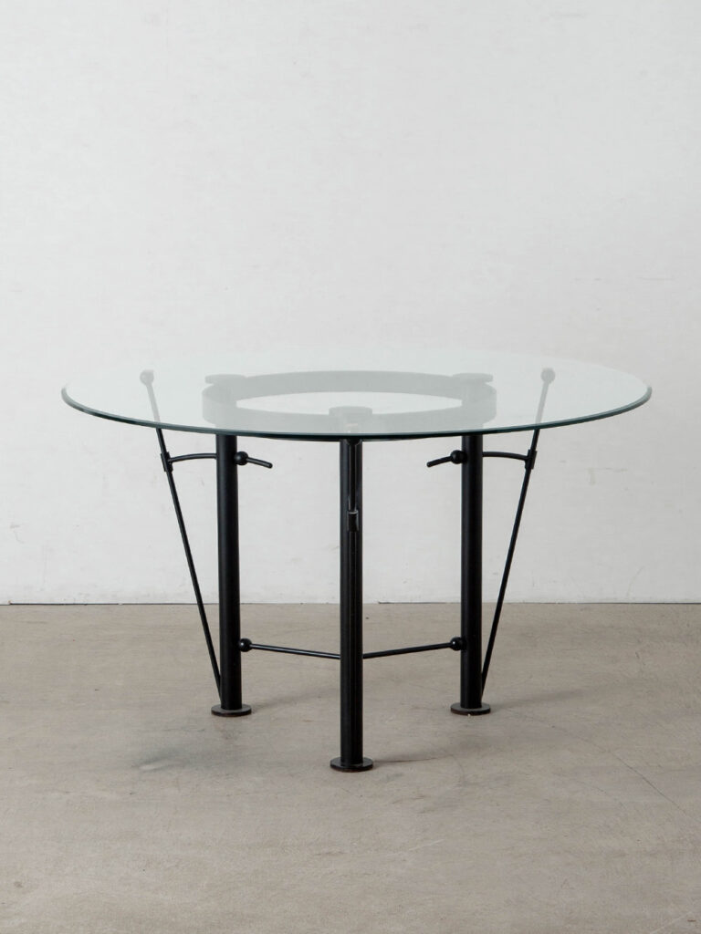 Washington Dining Table by Jean-Michel Wilmotte in Glass and Steel