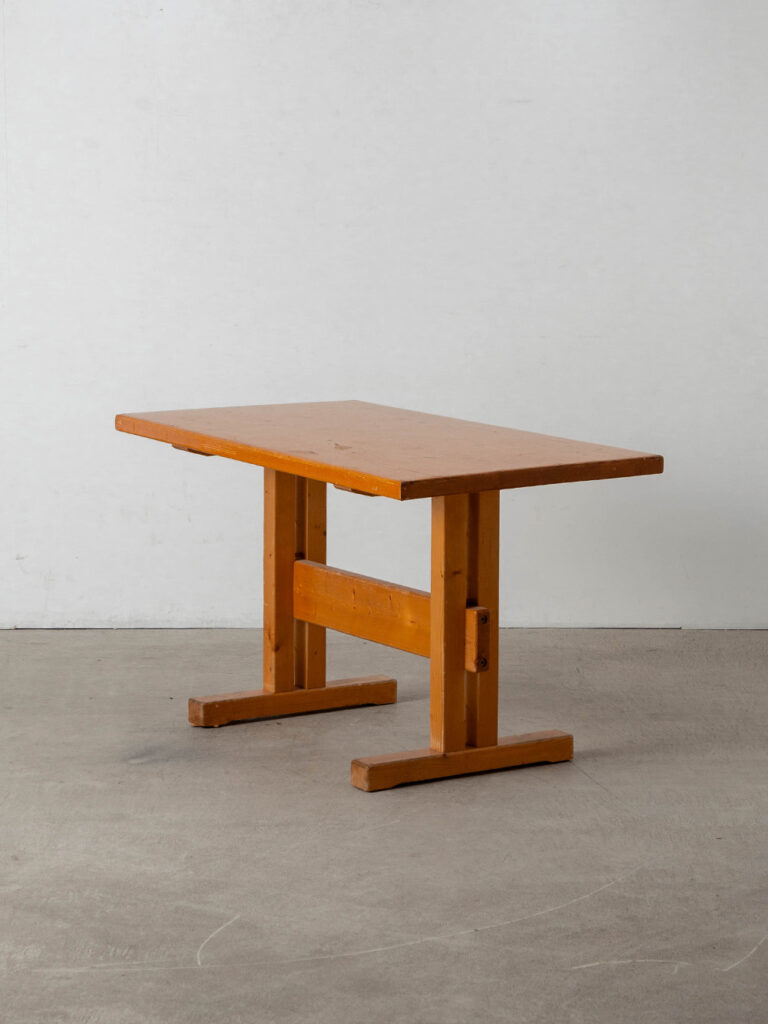Dining Table by Charlotte Perriand for Les Arcs in Pine