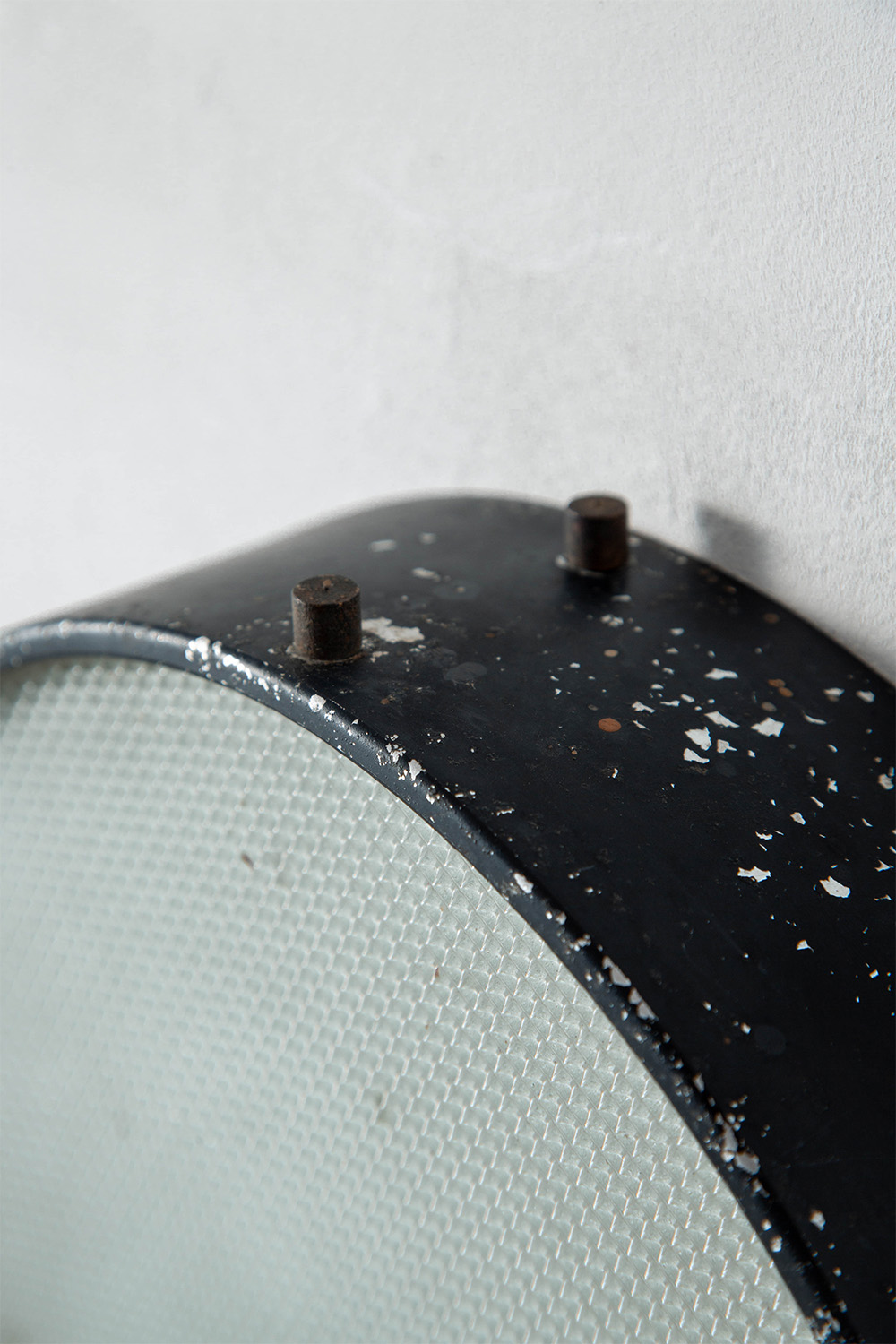 Wall Lamp in Glass and Steel