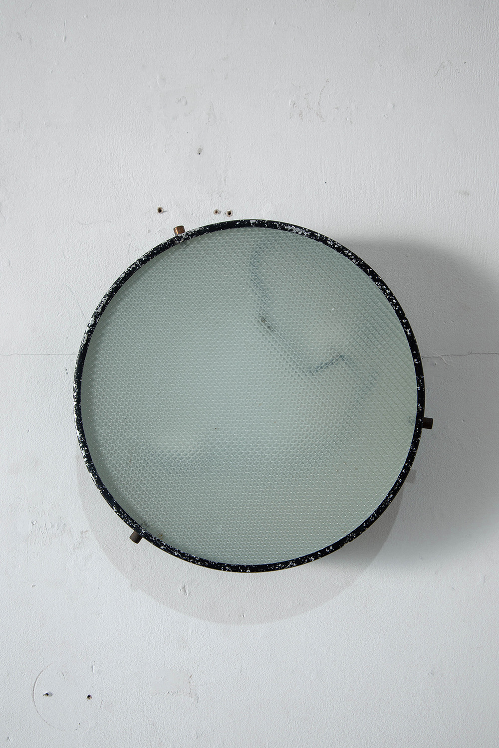 Wall Lamp in Glass and Steel