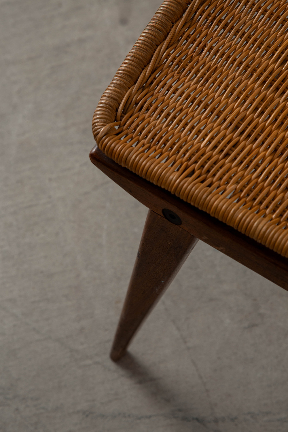 Lella Chair by Ezio Longhi for Elam Milano in Rattan , Wood and Steel