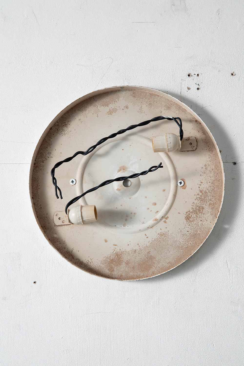 Wall Lamp in Glass and Steel