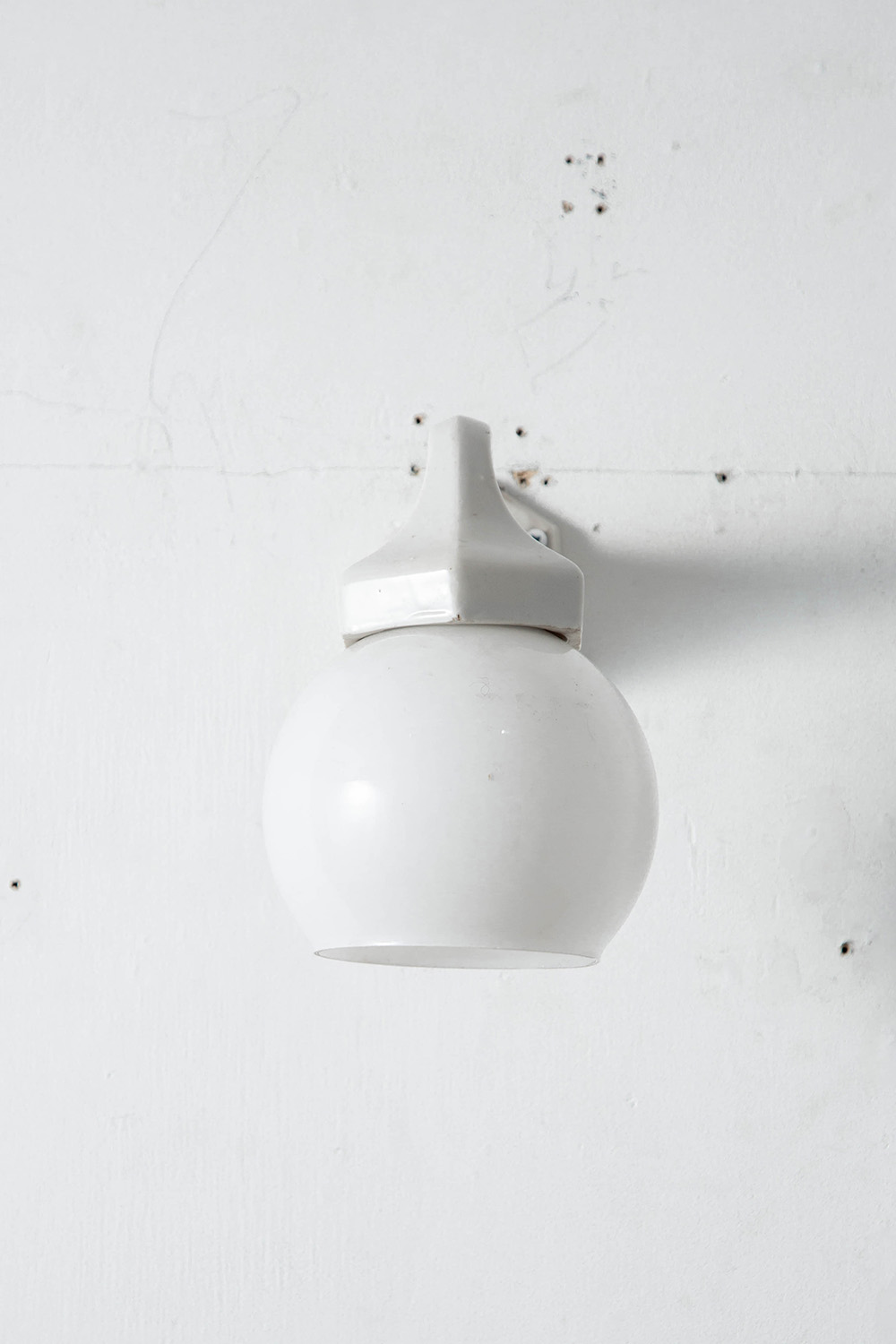 Wall Lamp in Glass and Ceramic