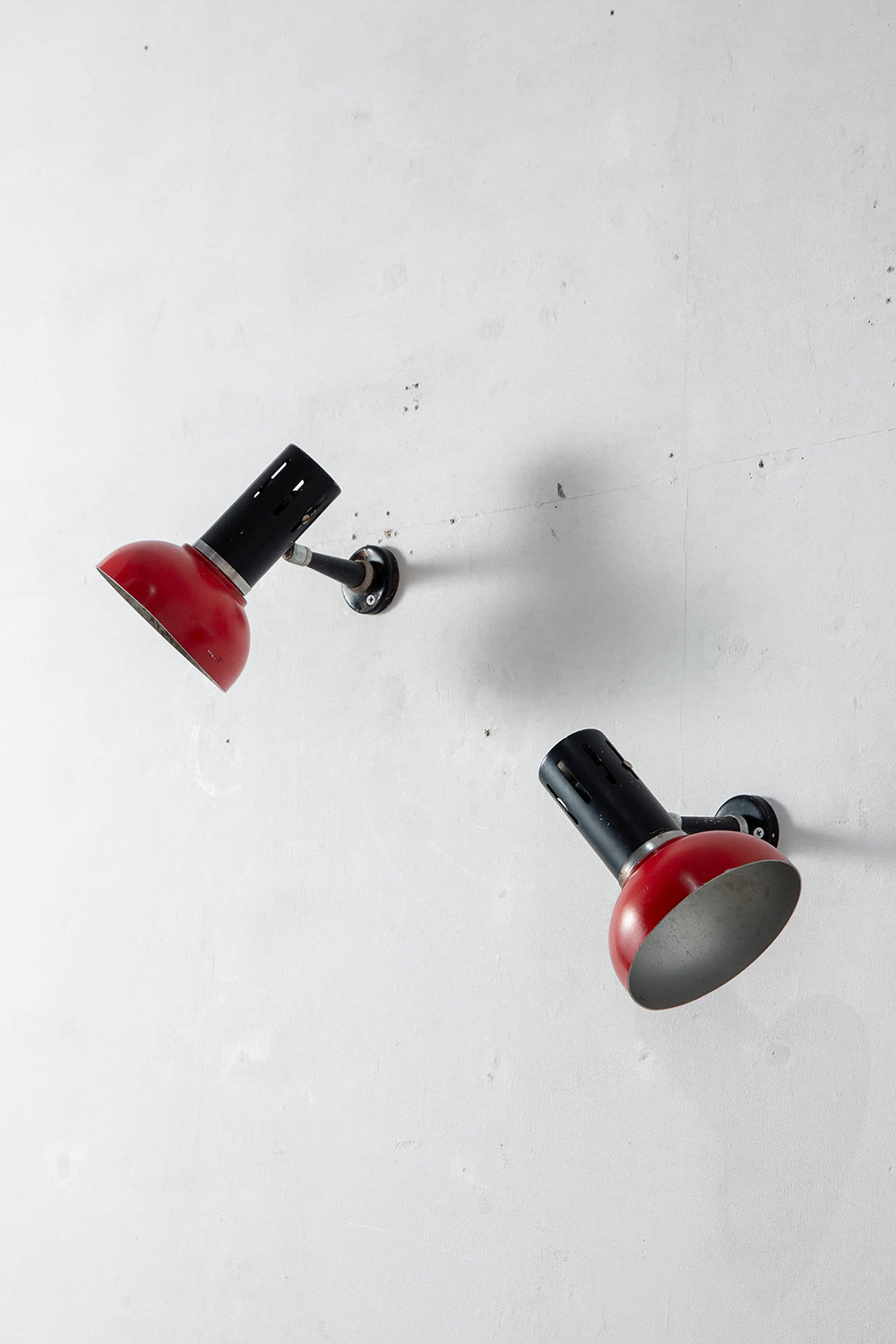 Adjustable Wall Lamp in Metal , Steel and Chrome