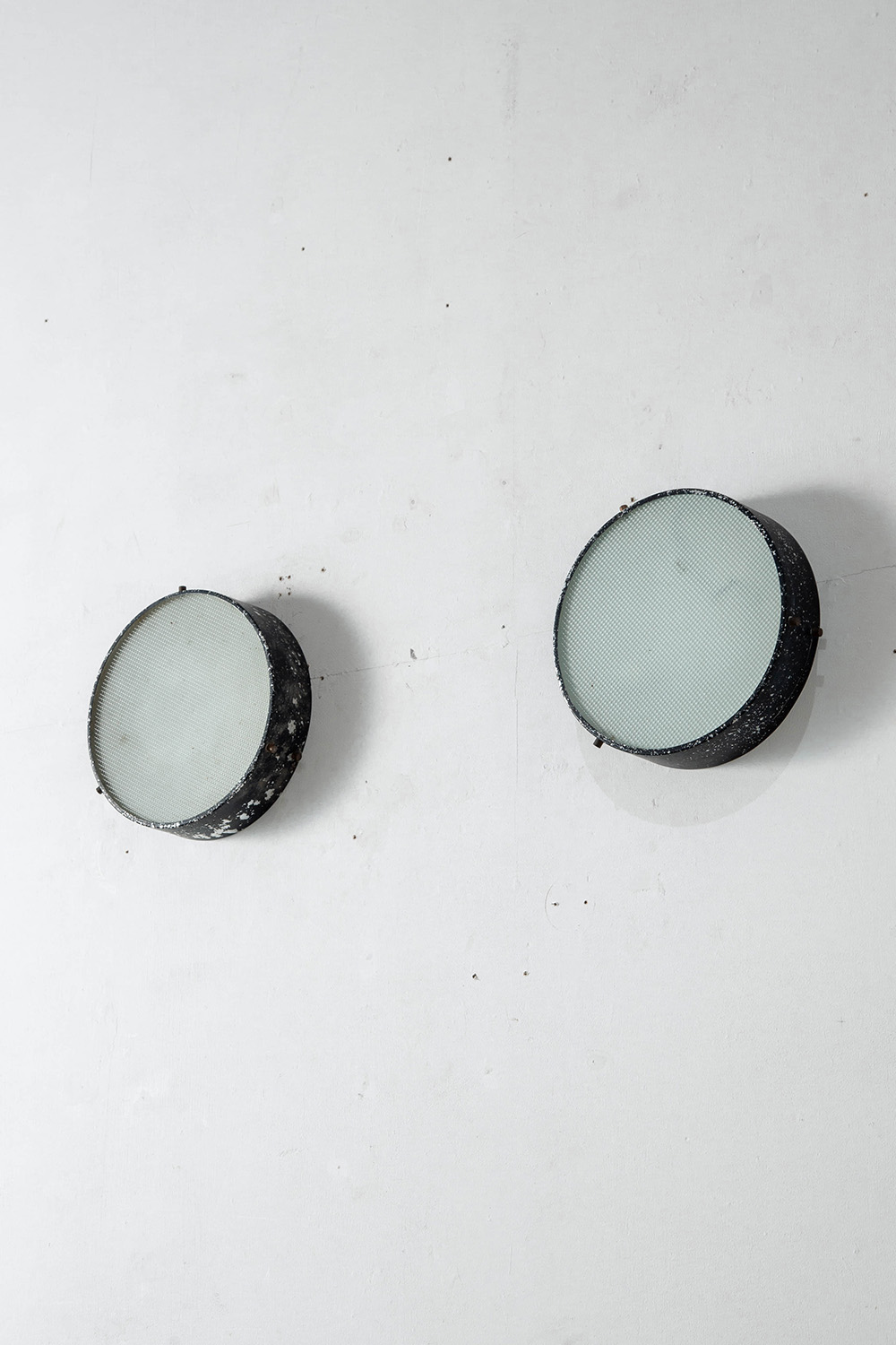 Wall Lamp in Glass and Steel