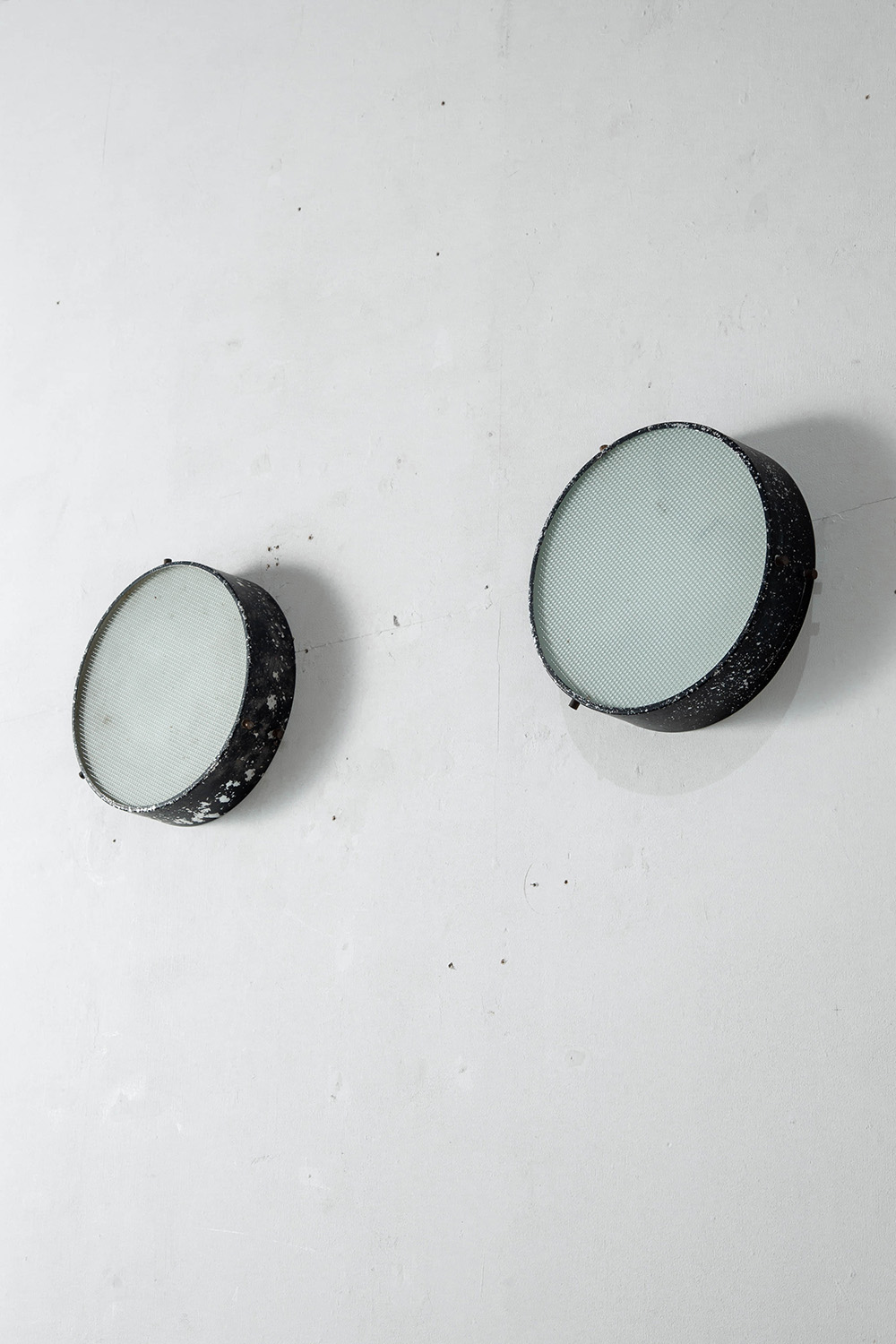 Wall Lamp in Glass and Steel