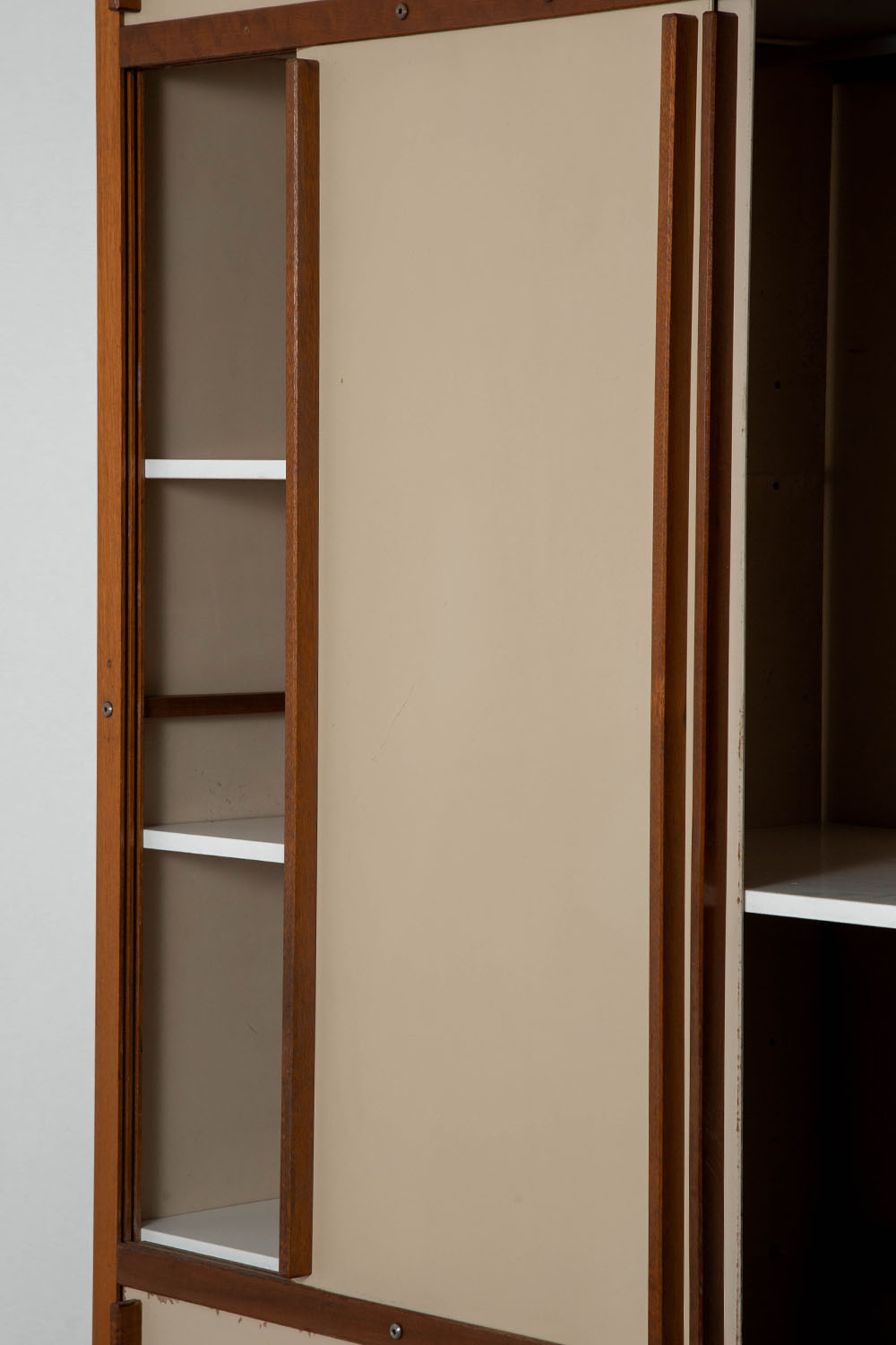 Cabinet by André Sornay in Mahogany and Steel