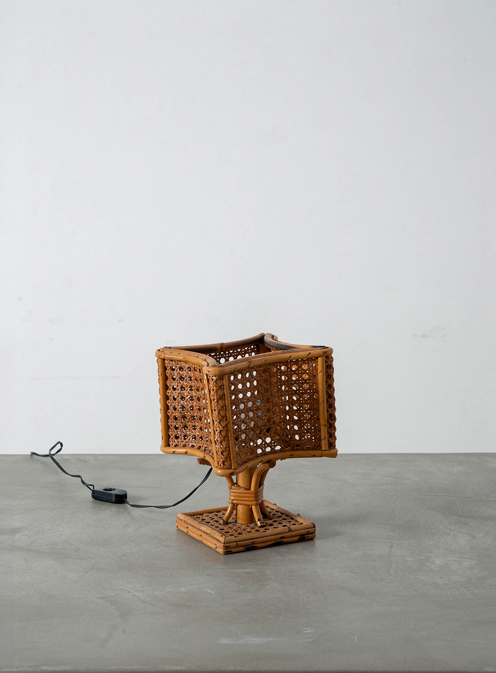 Table Lamp in Rattan