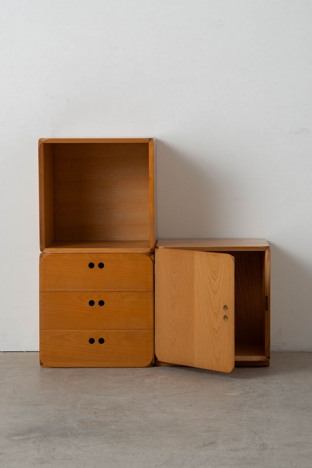 Samara Modular Storage Set by Derk Jan De Vries for Maisa di Seveso in Beech