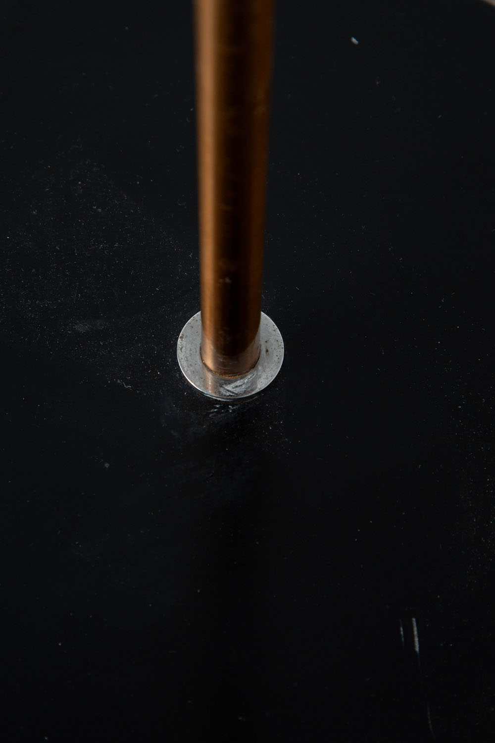 Floor Lamp for STILNOVO in Steel , Brass and Marble