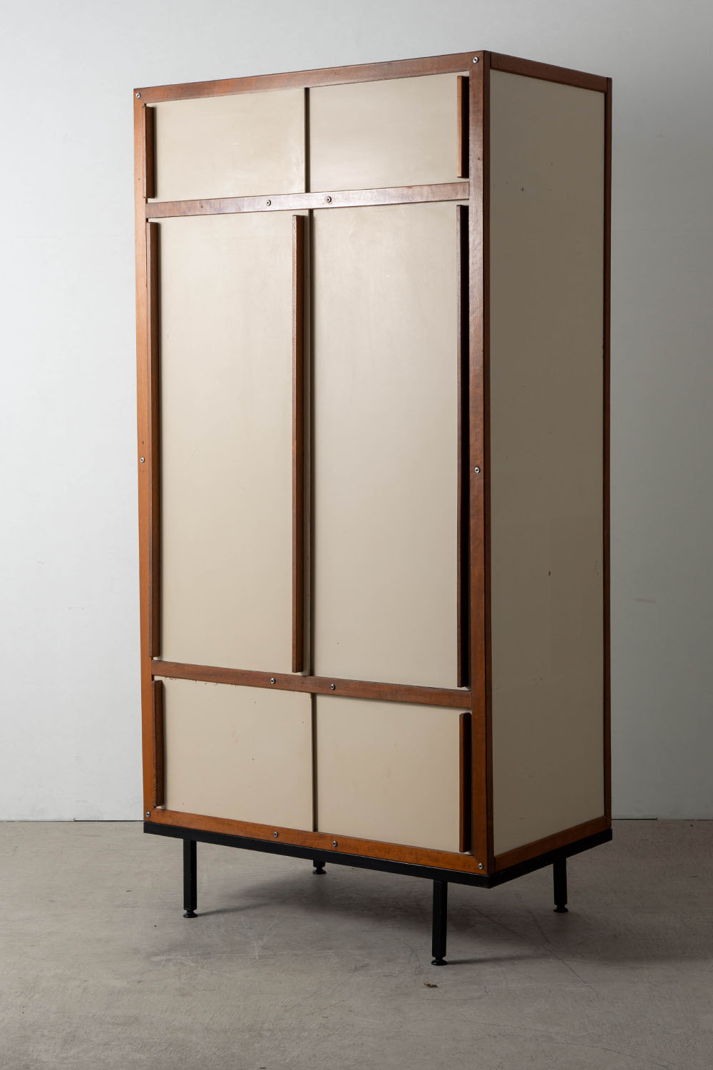 Cabinet by André Sornay in Mahogany and Steel