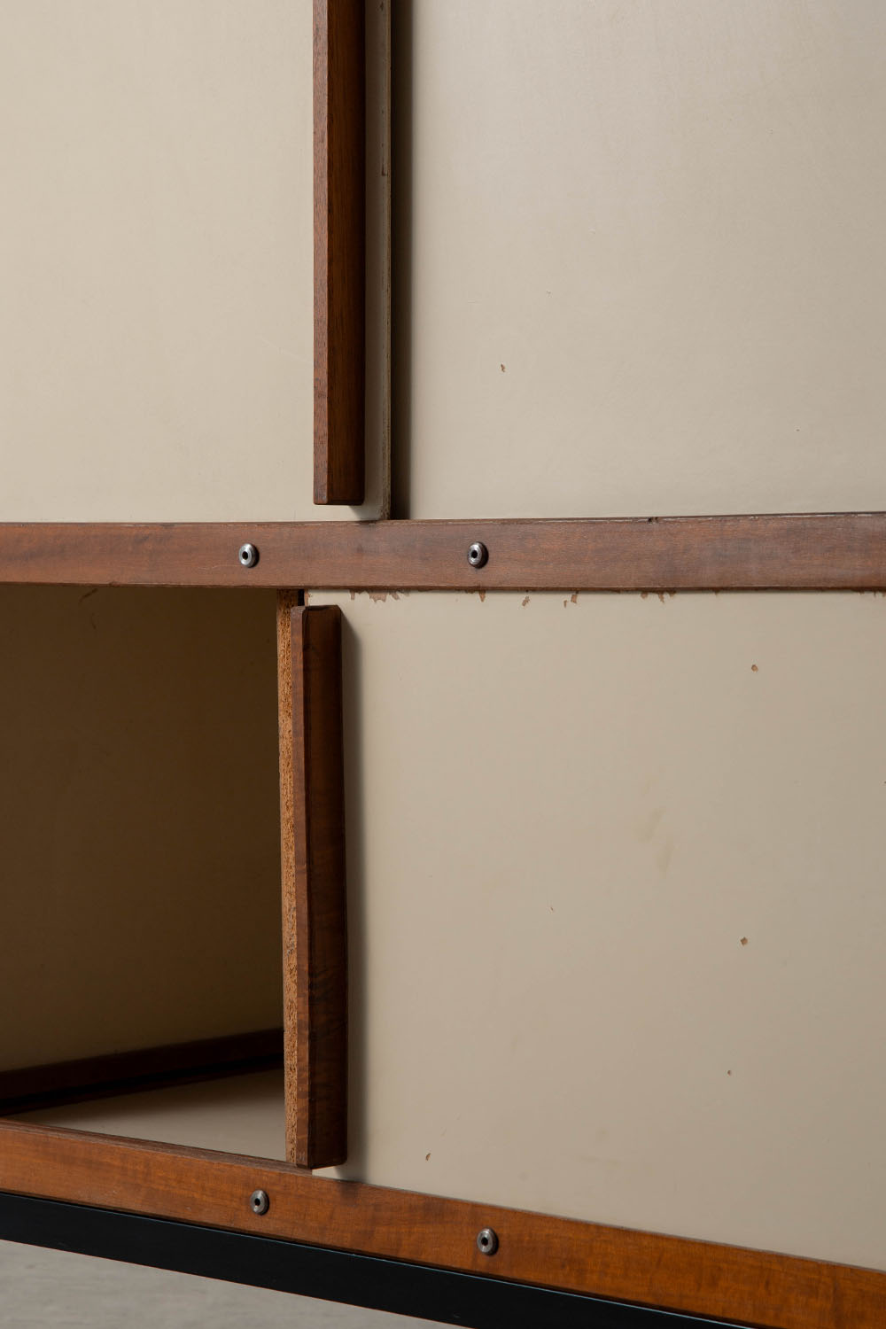 Cabinet by André Sornay in Mahogany and Steel