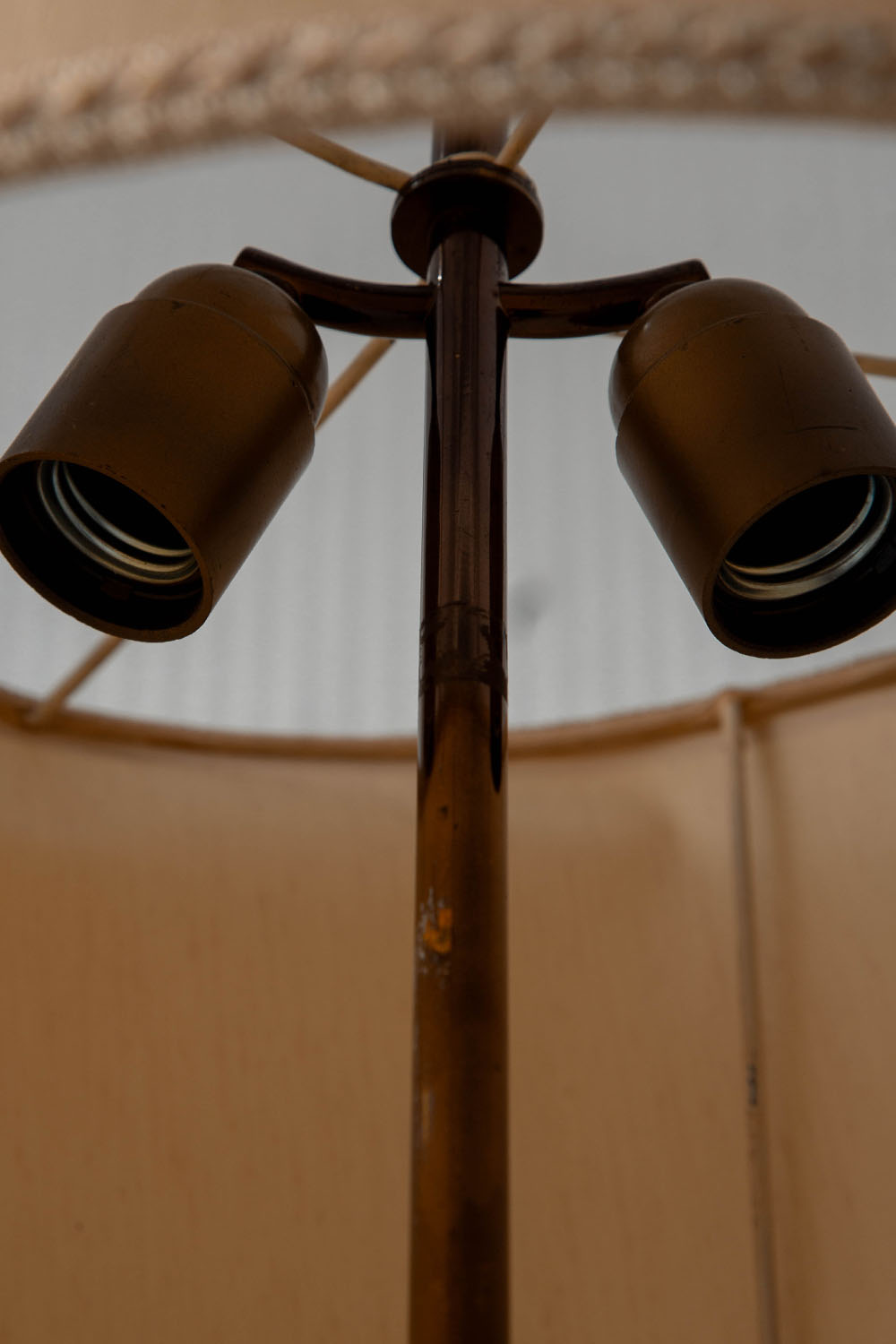 Floor Lamp in Fabric and Steel