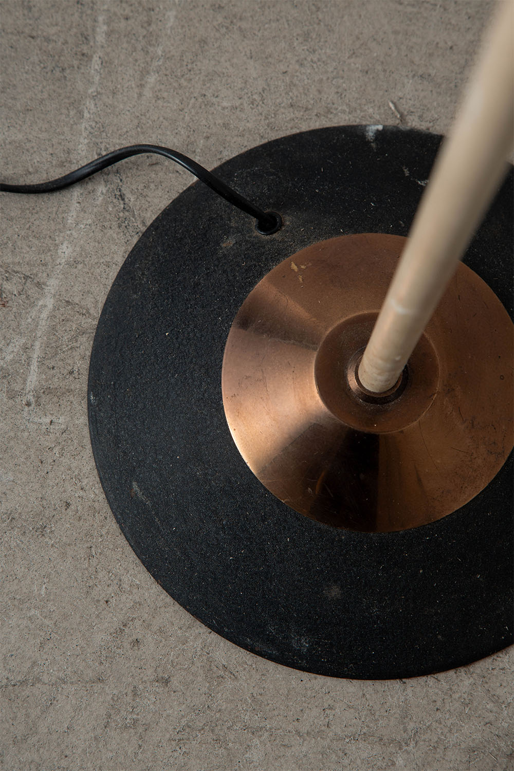 Floor Lamp in Fabric and Steel