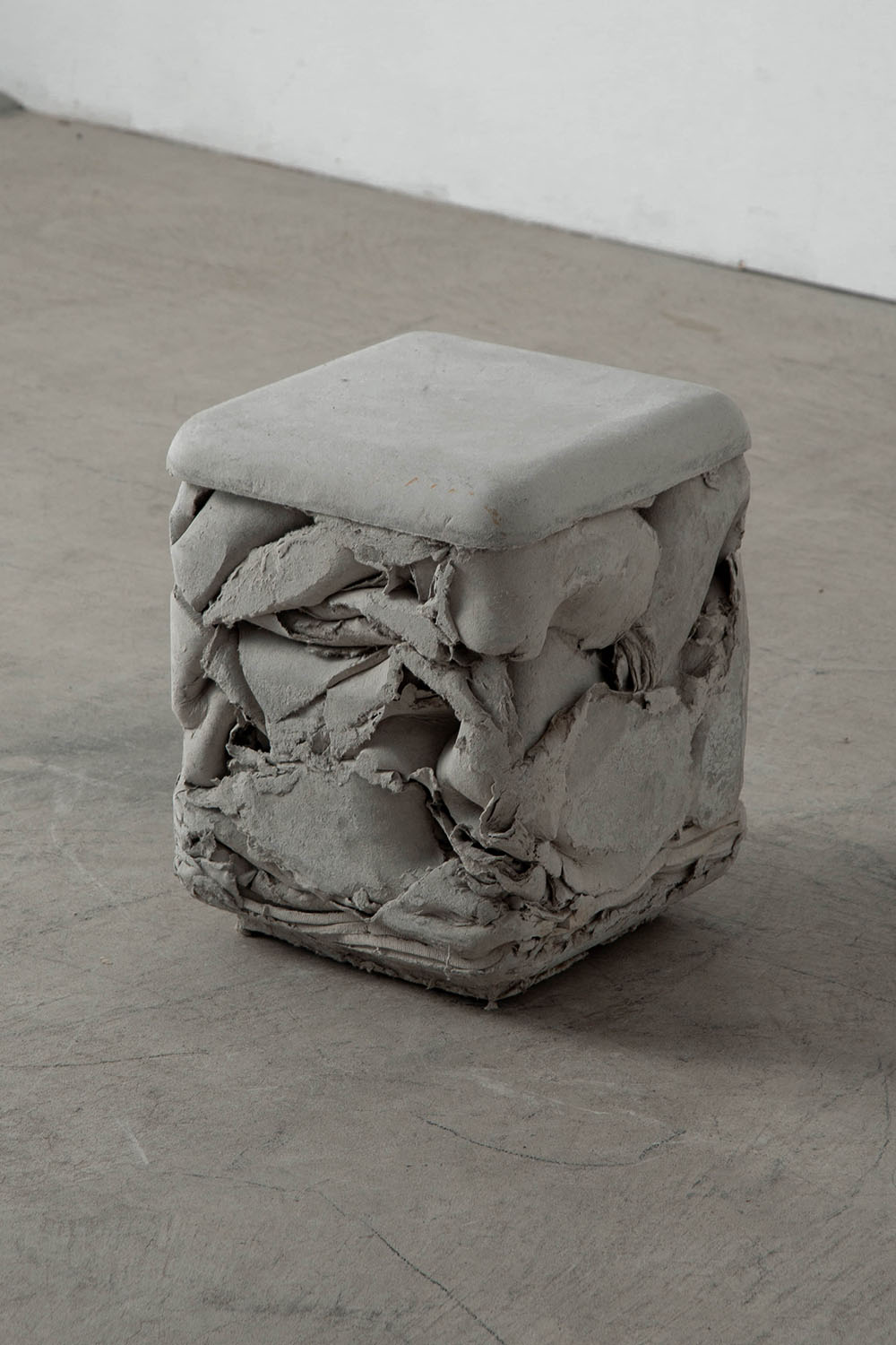 Trash Cube Stool by Nicolas le Moigne for Swisspearl in Fibre Cement