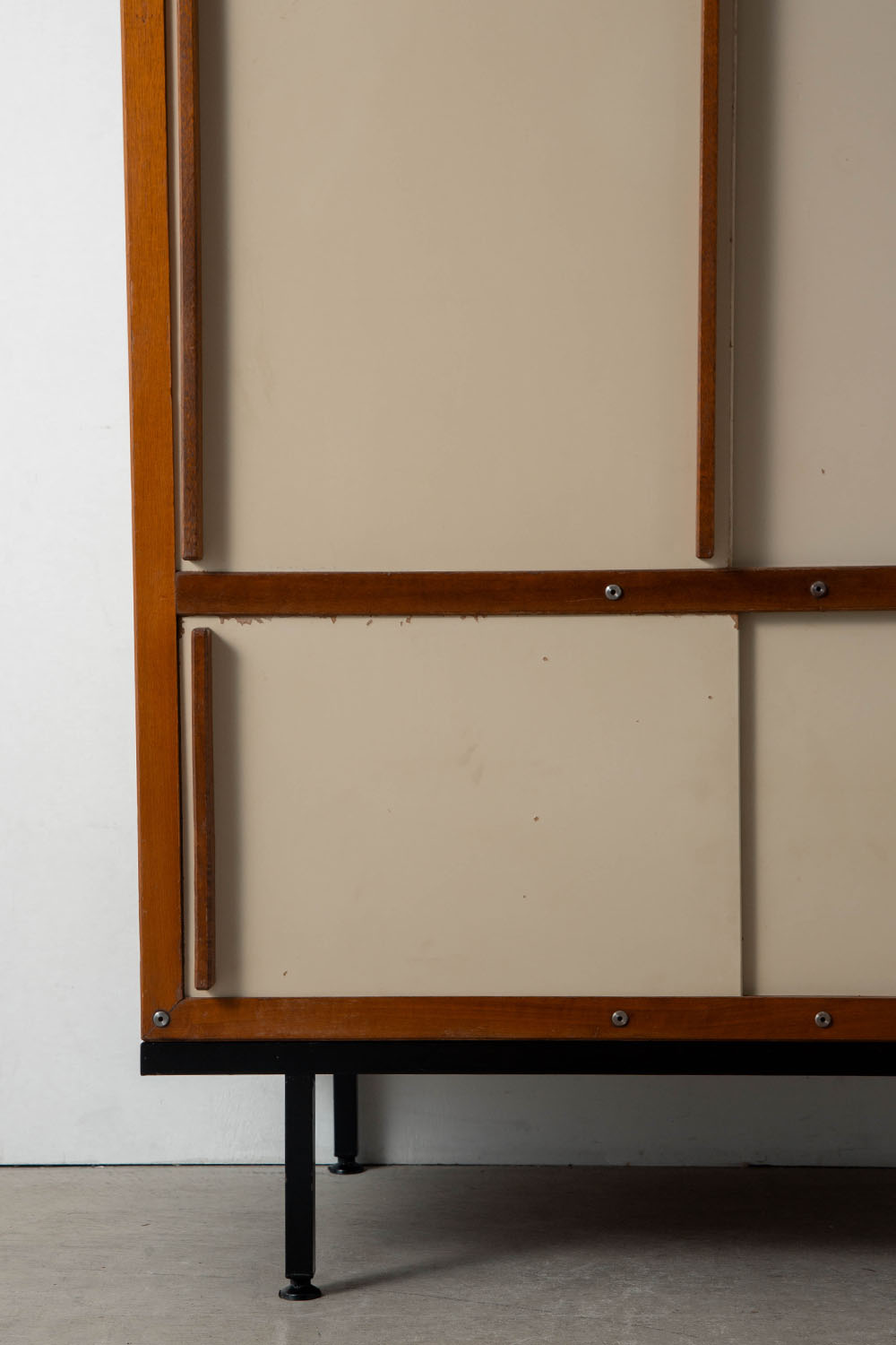 Cabinet by André Sornay in Mahogany and Steel