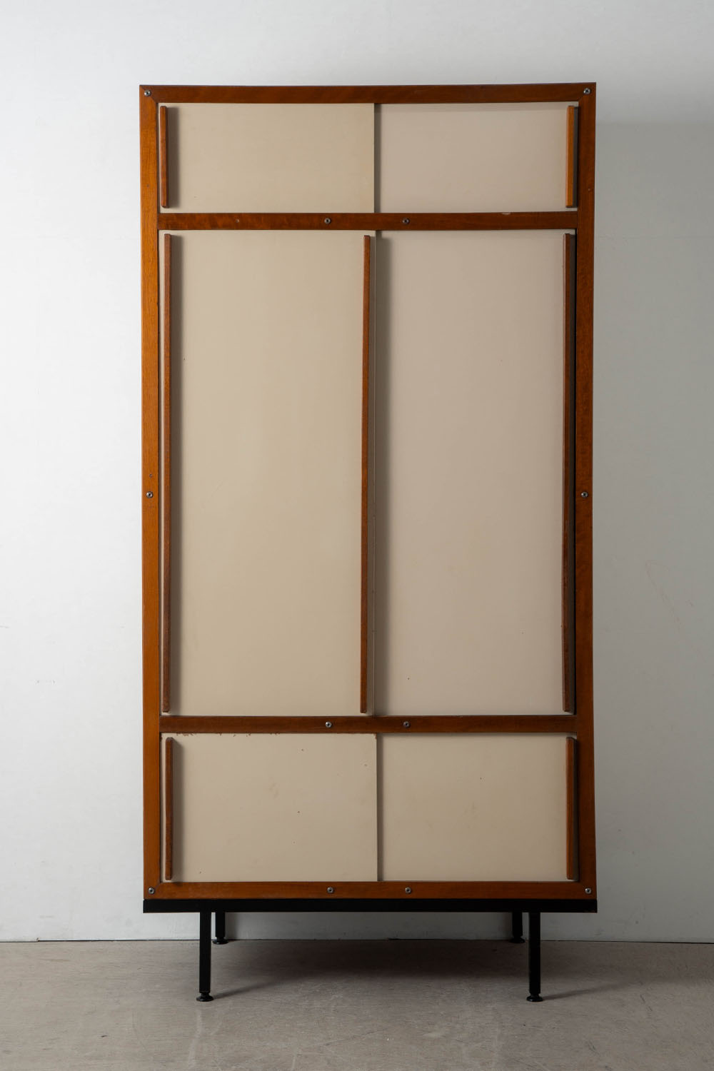 Cabinet by André Sornay in Mahogany and Steel