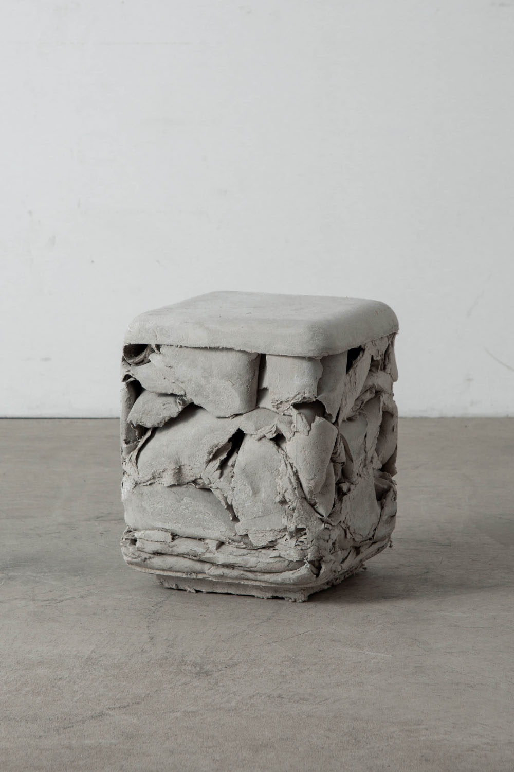 Trash Cube Stool by Nicolas le Moigne for Swisspearl in Fibre Cement