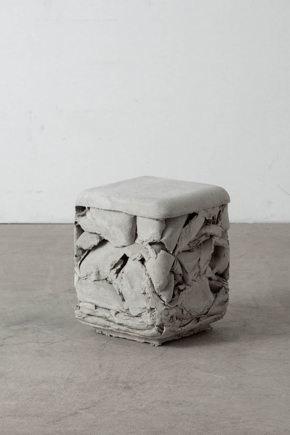 Trash Cube Stool by Nicolas le Moigne for Swisspearl in Fibre Cement