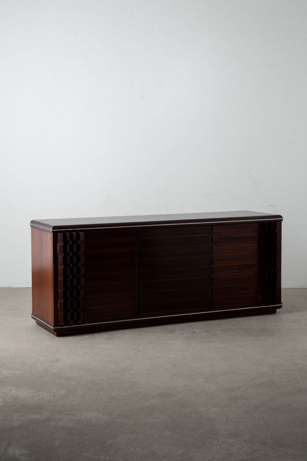 Diamante Sideboard by Luciano Frigerio for Frigerio di Desio in Wood