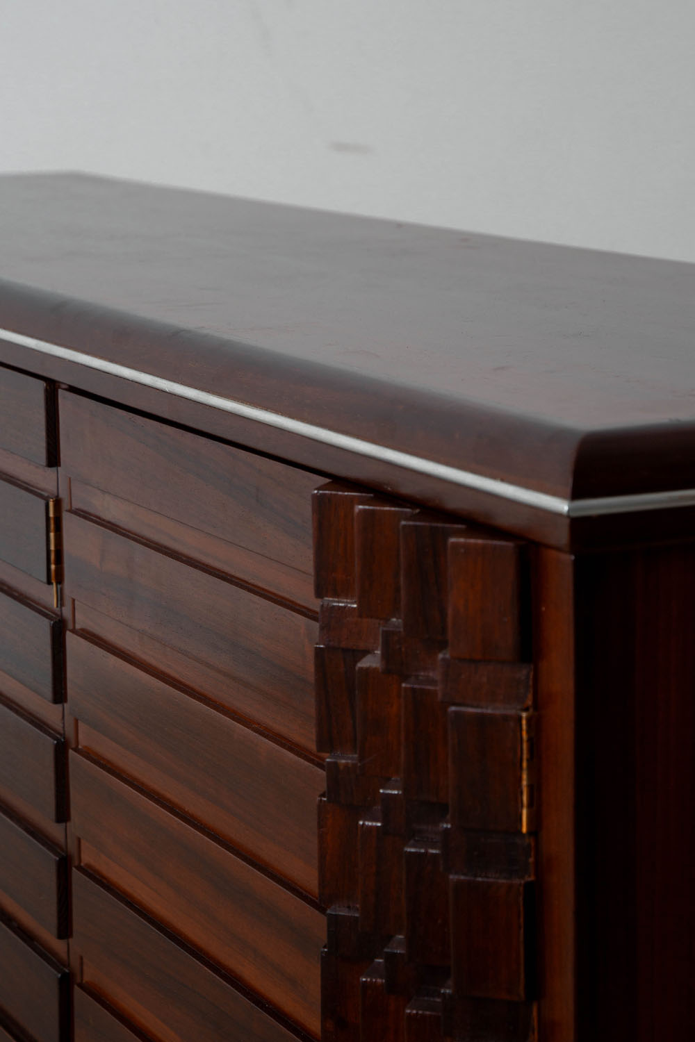 Diamante Sideboard by Luciano Frigerio for Frigerio di Desio in Wood