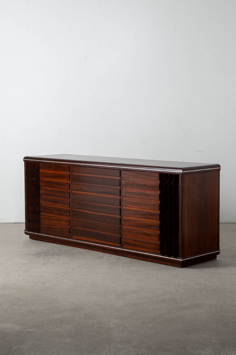 Diamante Sideboard by Luciano Frigerio for Frigerio di Desio in Wood