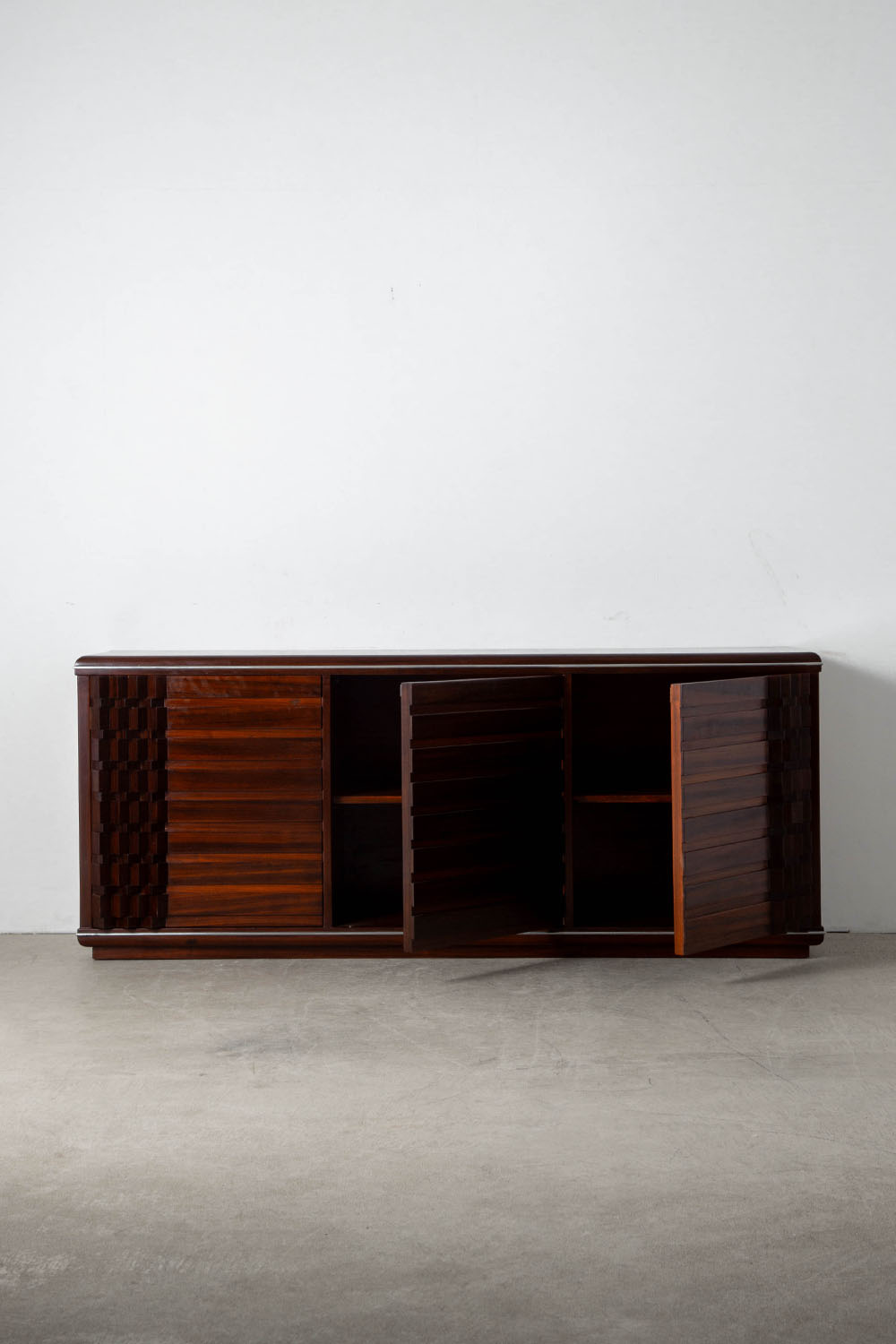 Diamante Sideboard by Luciano Frigerio for Frigerio di Desio in Wood