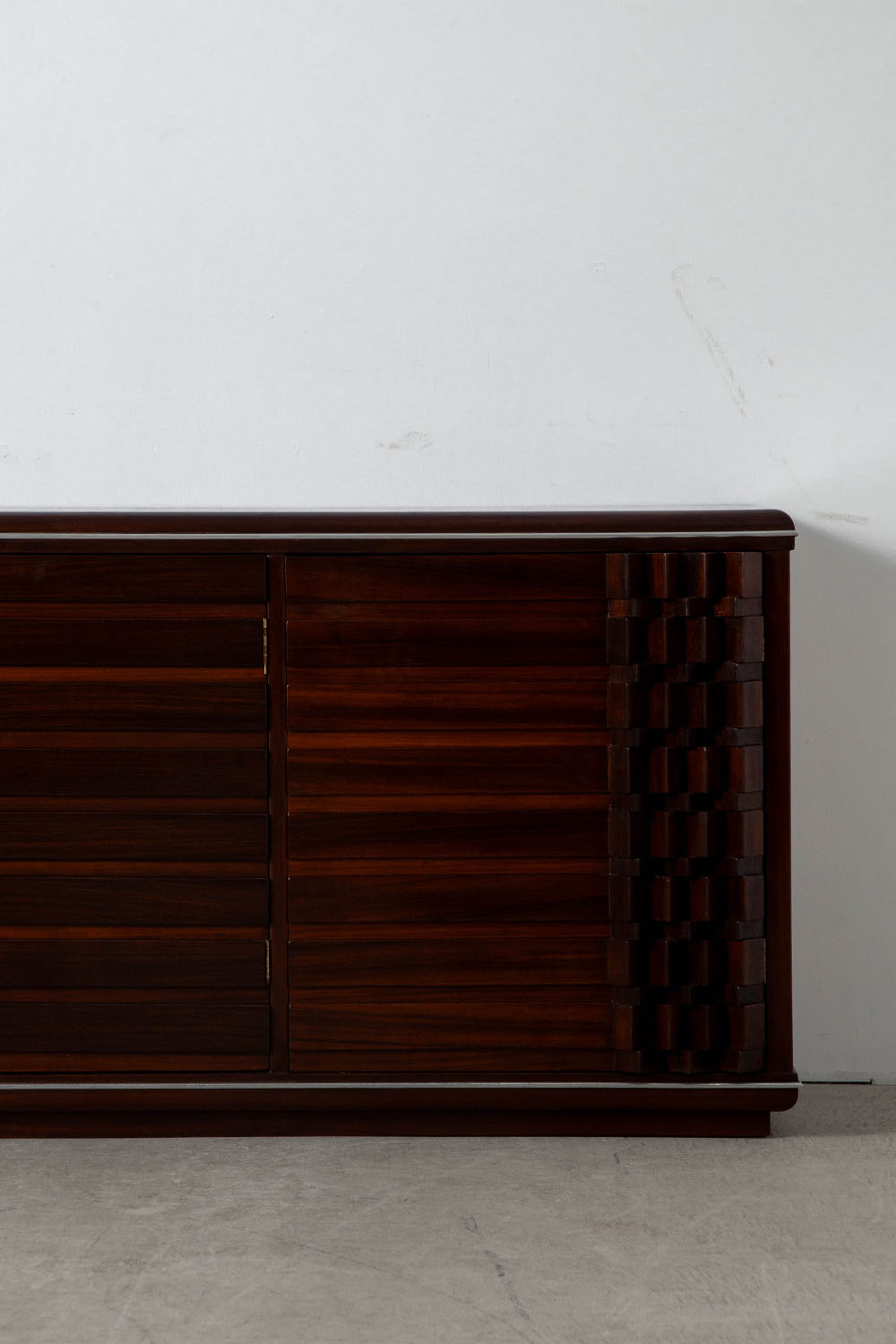 Diamante Sideboard by Luciano Frigerio for Frigerio di Desio in Wood