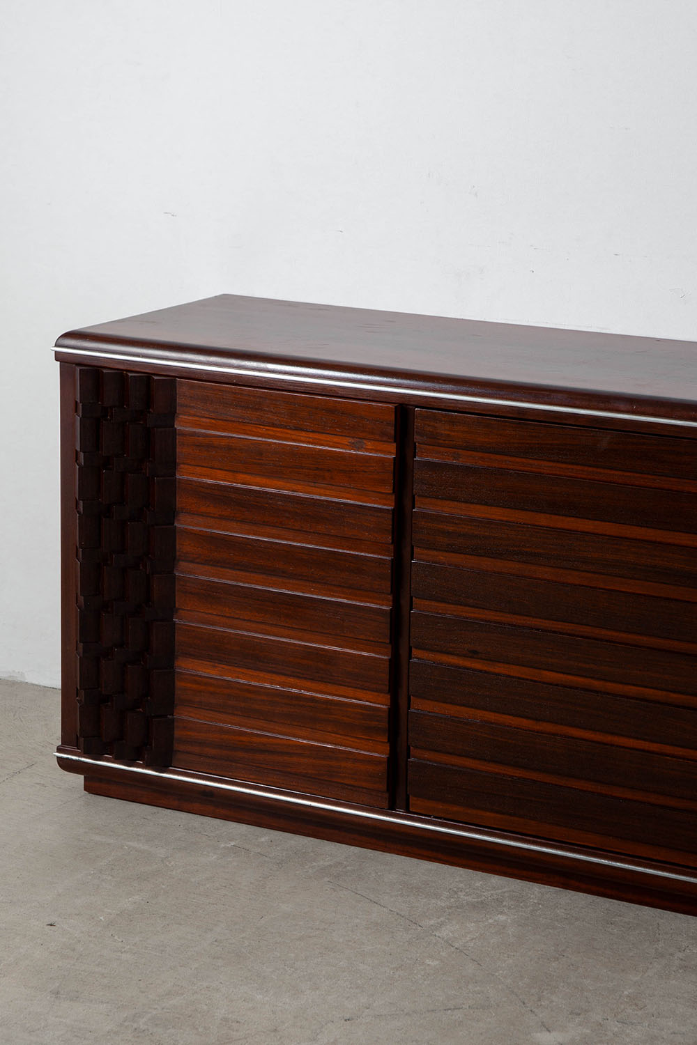Diamante Sideboard by Luciano Frigerio for Frigerio di Desio in Wood