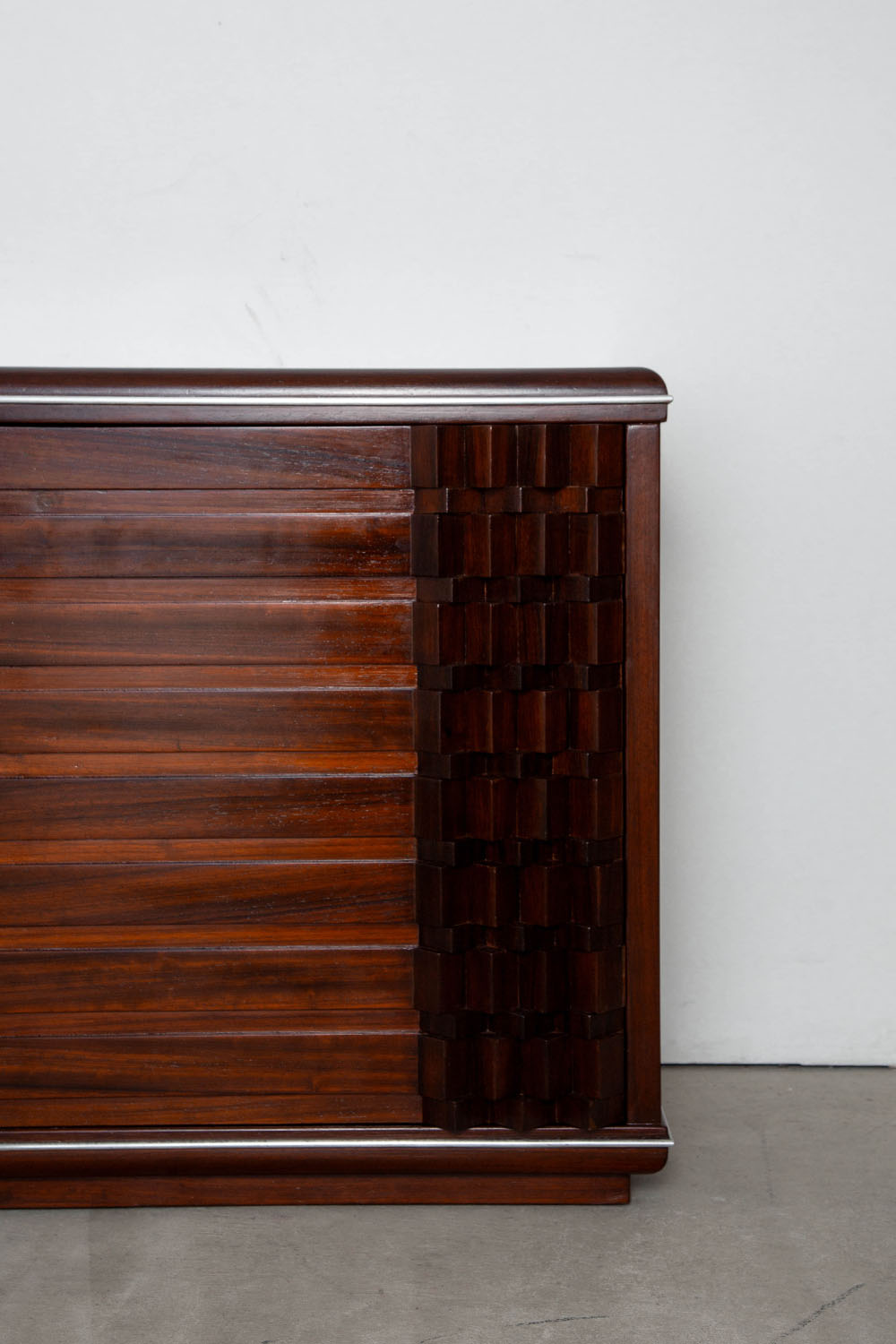 Diamante Sideboard by Luciano Frigerio for Frigerio di Desio in Wood