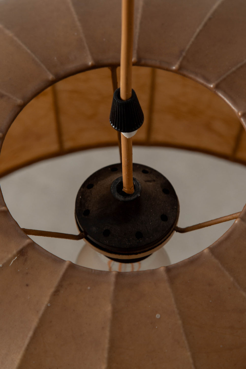 Cocoon Pendant Lamp in Resin and Steel