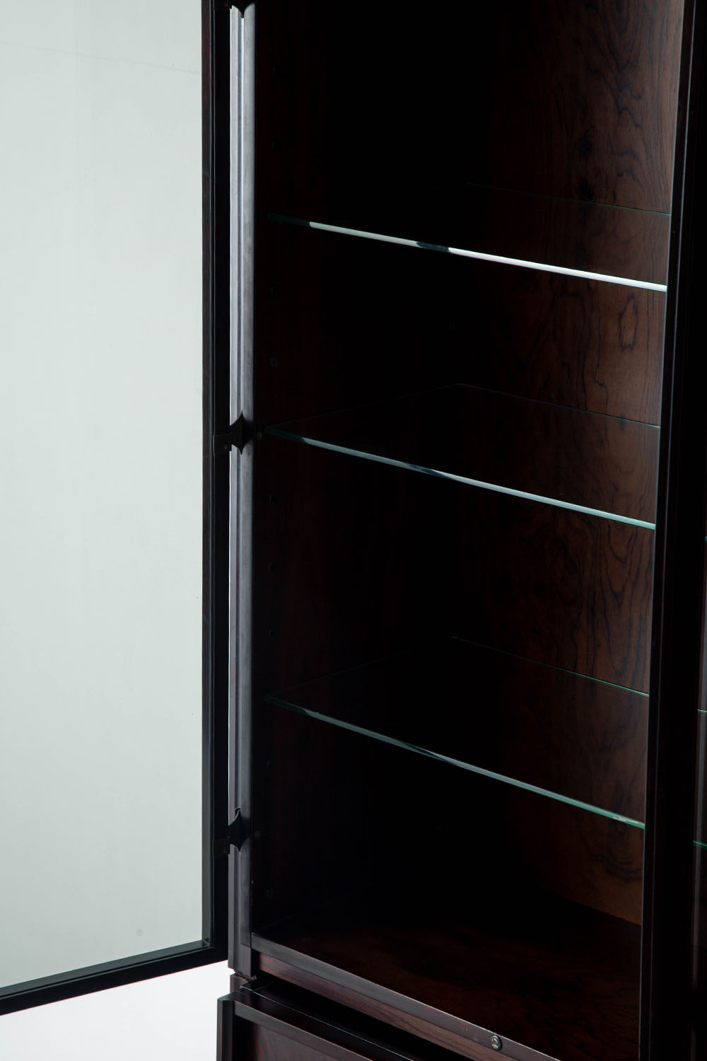GS Modular Cabinet by Gianni Songia for Sormani in Rosewood and Glass