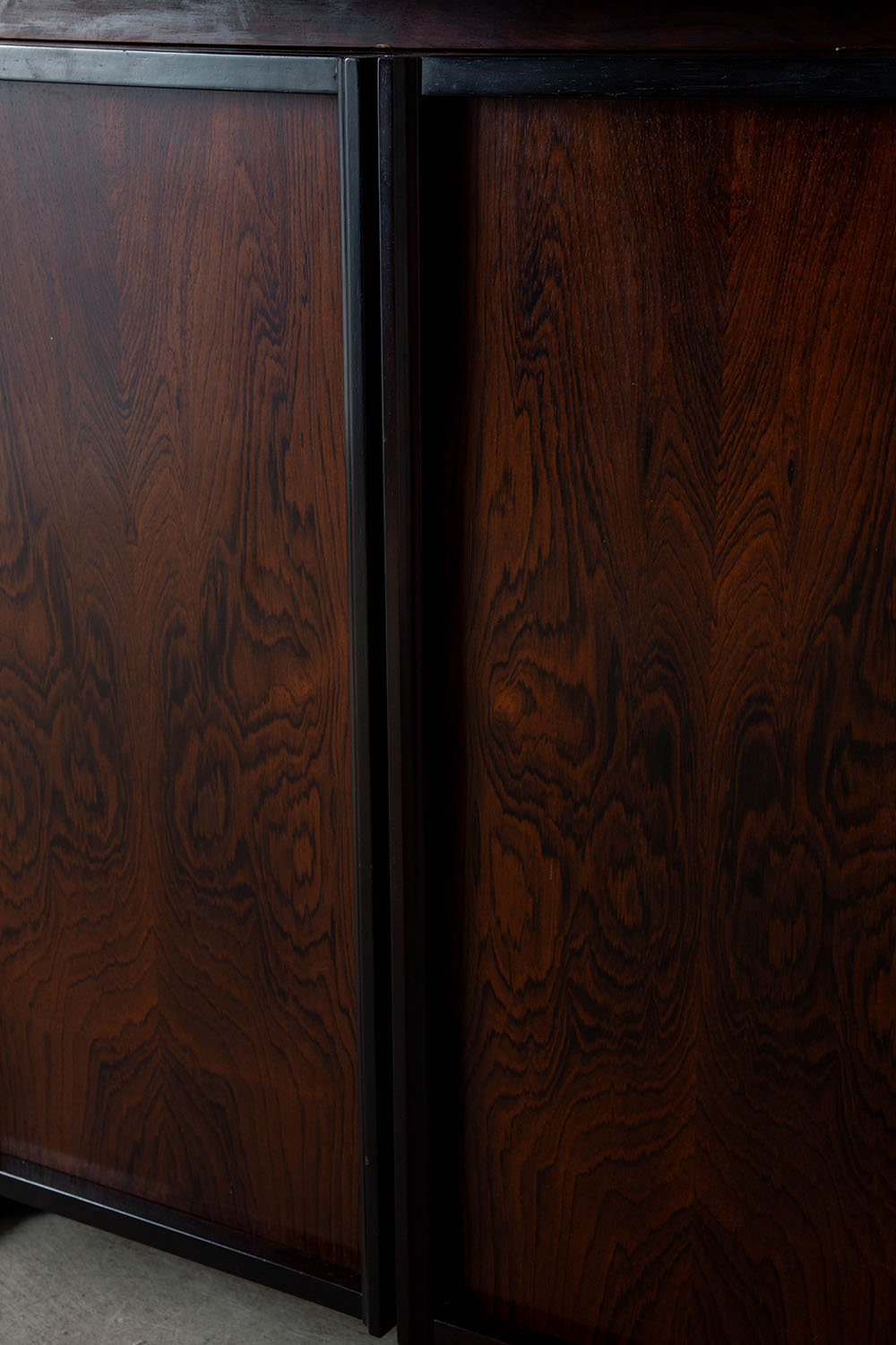 GS Modular Cabinet by Gianni Songia for Sormani in Rosewood and Glass