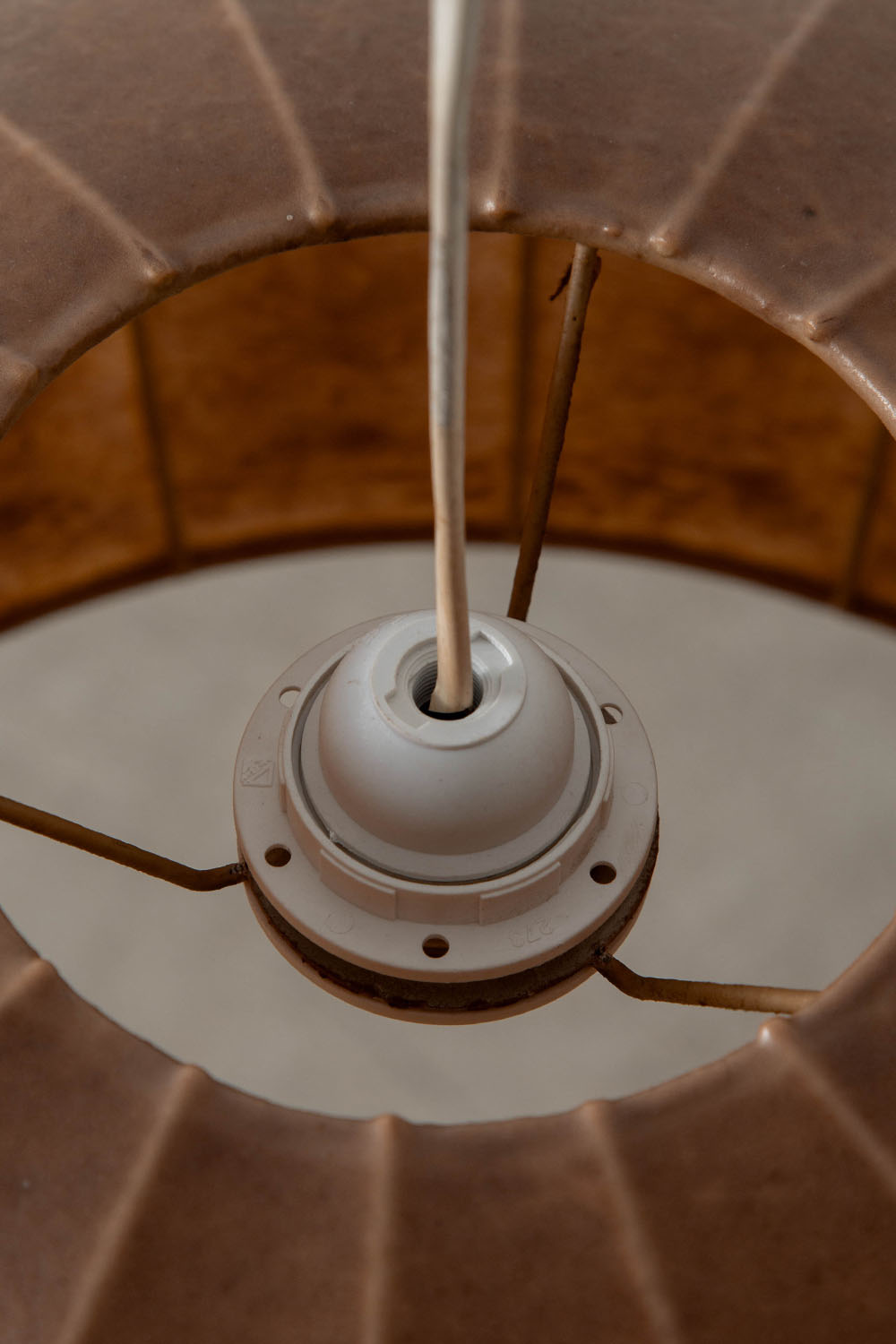 Cocoon Pendant Lamp in Resin and Steel
