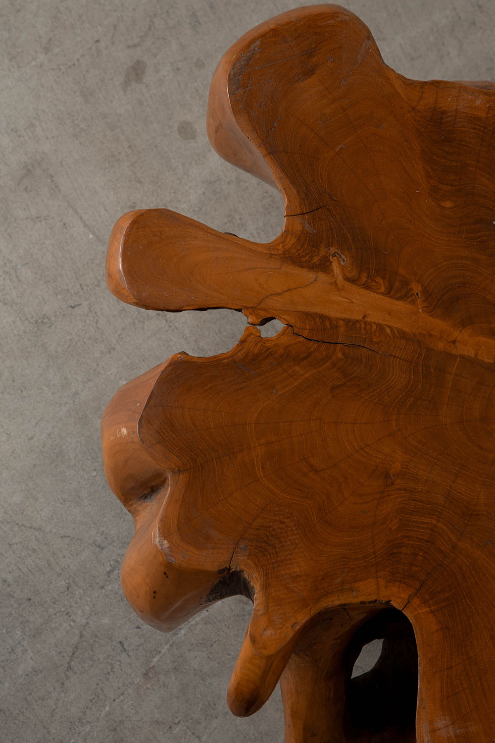 Sculptural Coffee Table in Wood