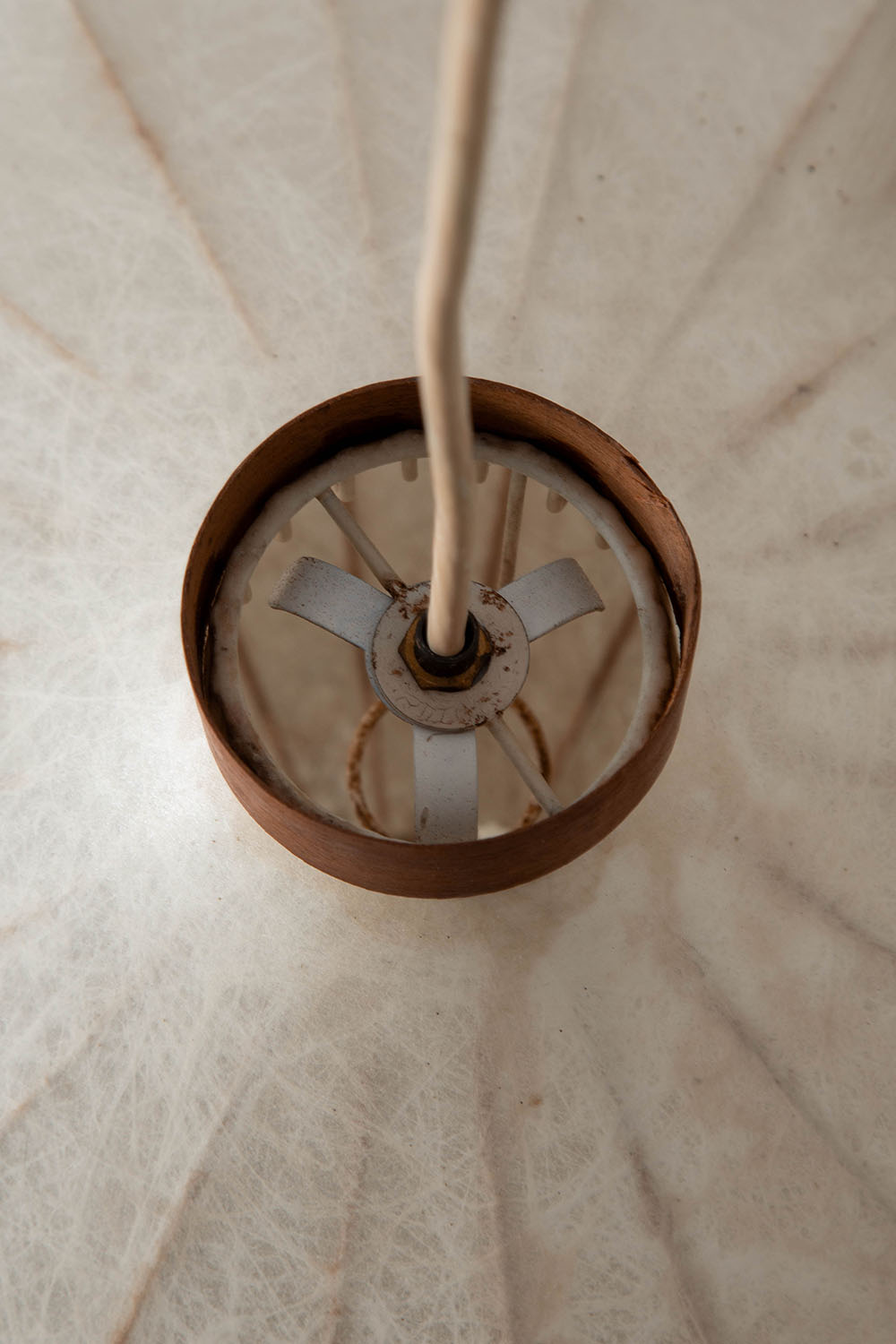 Cocoon Pendant Lamp in Resin and Steel