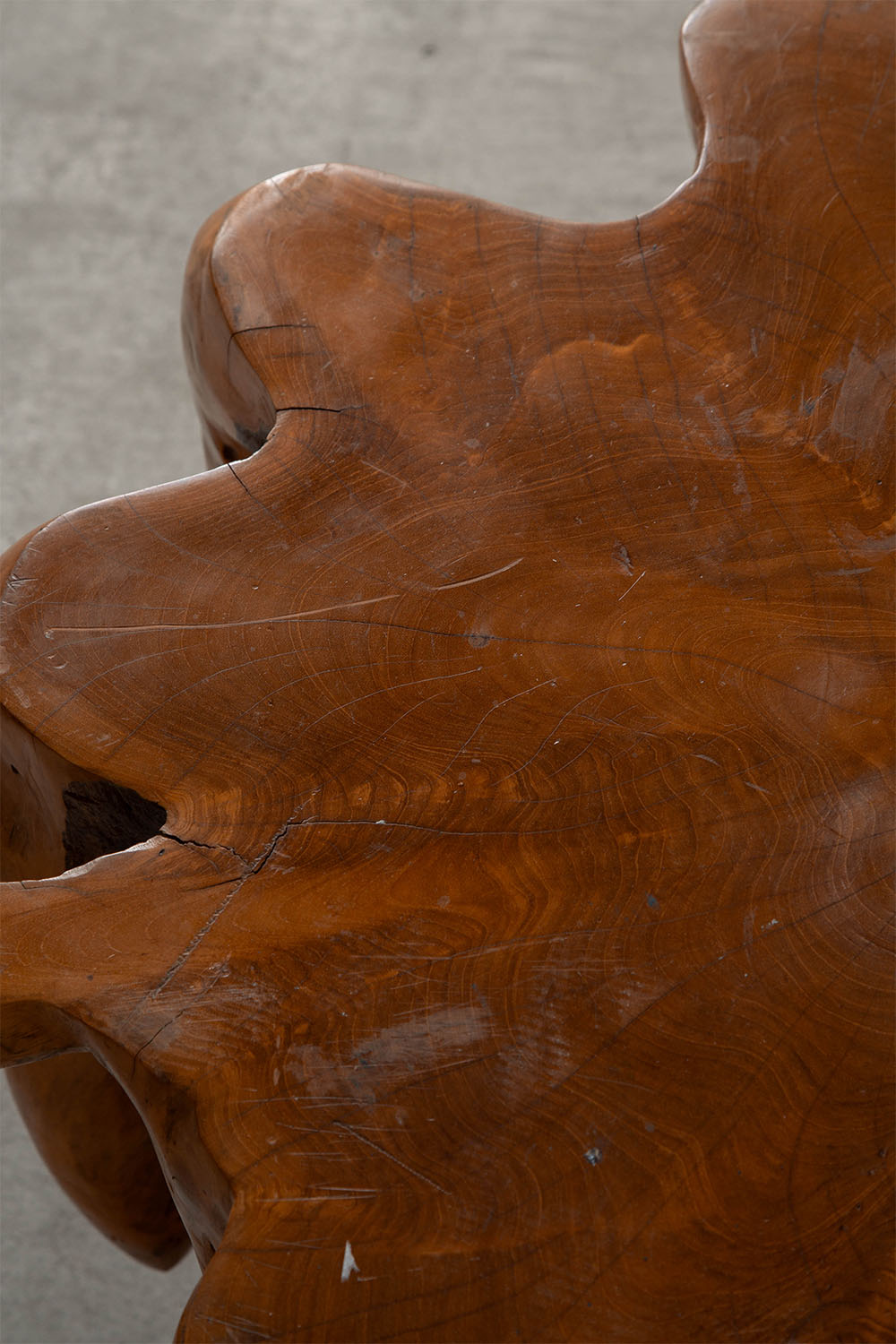 Sculptural Coffee Table in Wood