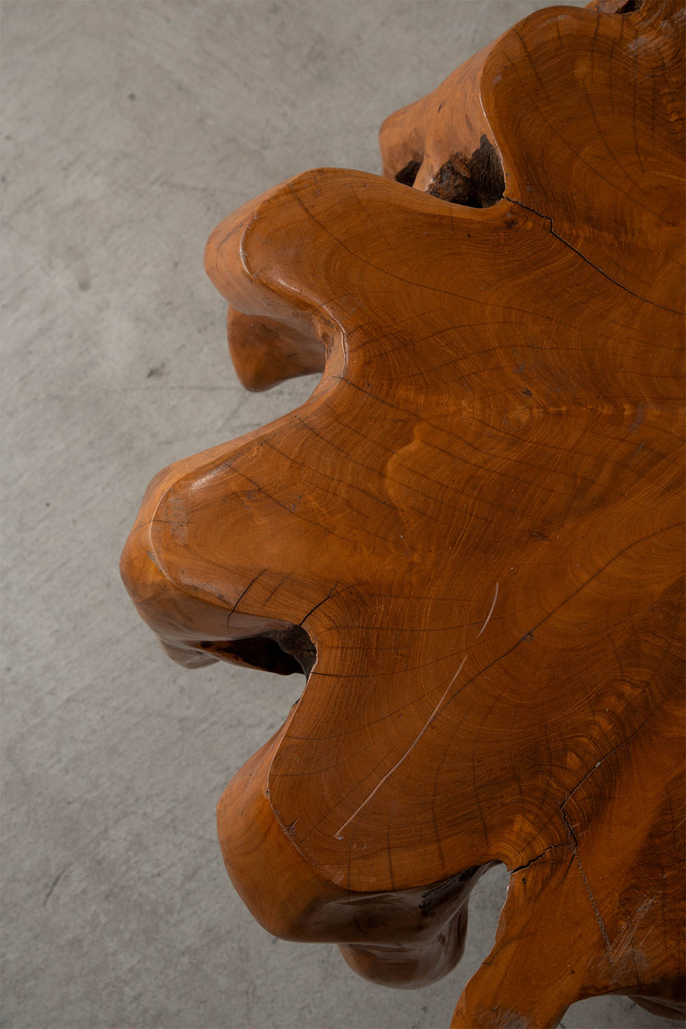 Sculptural Coffee Table in Wood