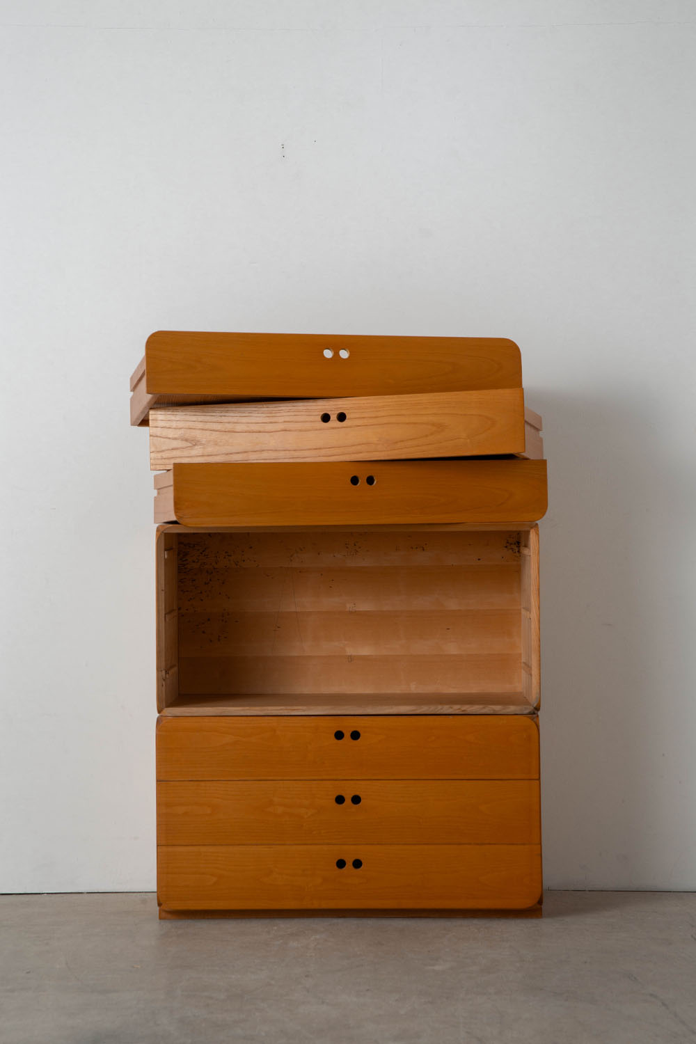 Samara Modular Storage Set by Derk Jan De Vries for Maisa di Seveso in Beech